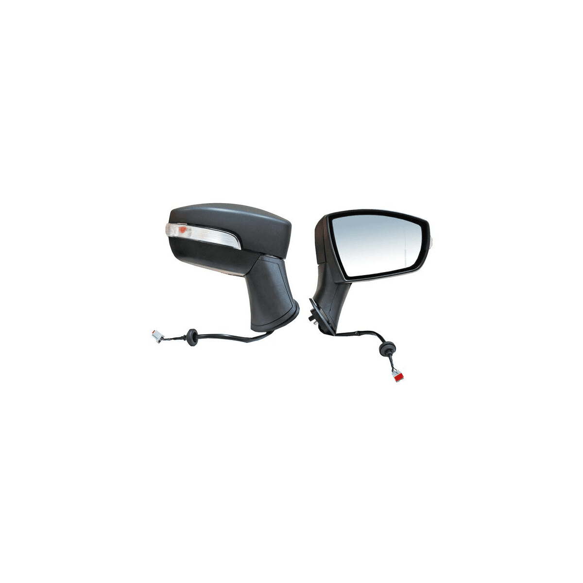 Espejo Ford Ecosport 2013-2017 Electrico Con Direccional Para Pintar 5 Pines Derecho