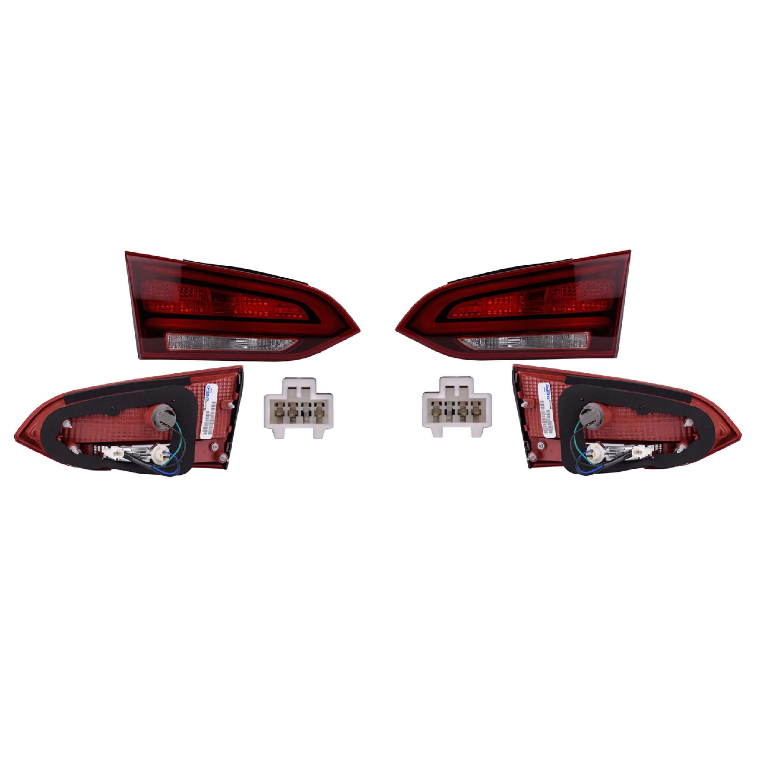 Par Calaveras Interiores Para Hyundai Santa Fe Sport 2017-2018 Depo