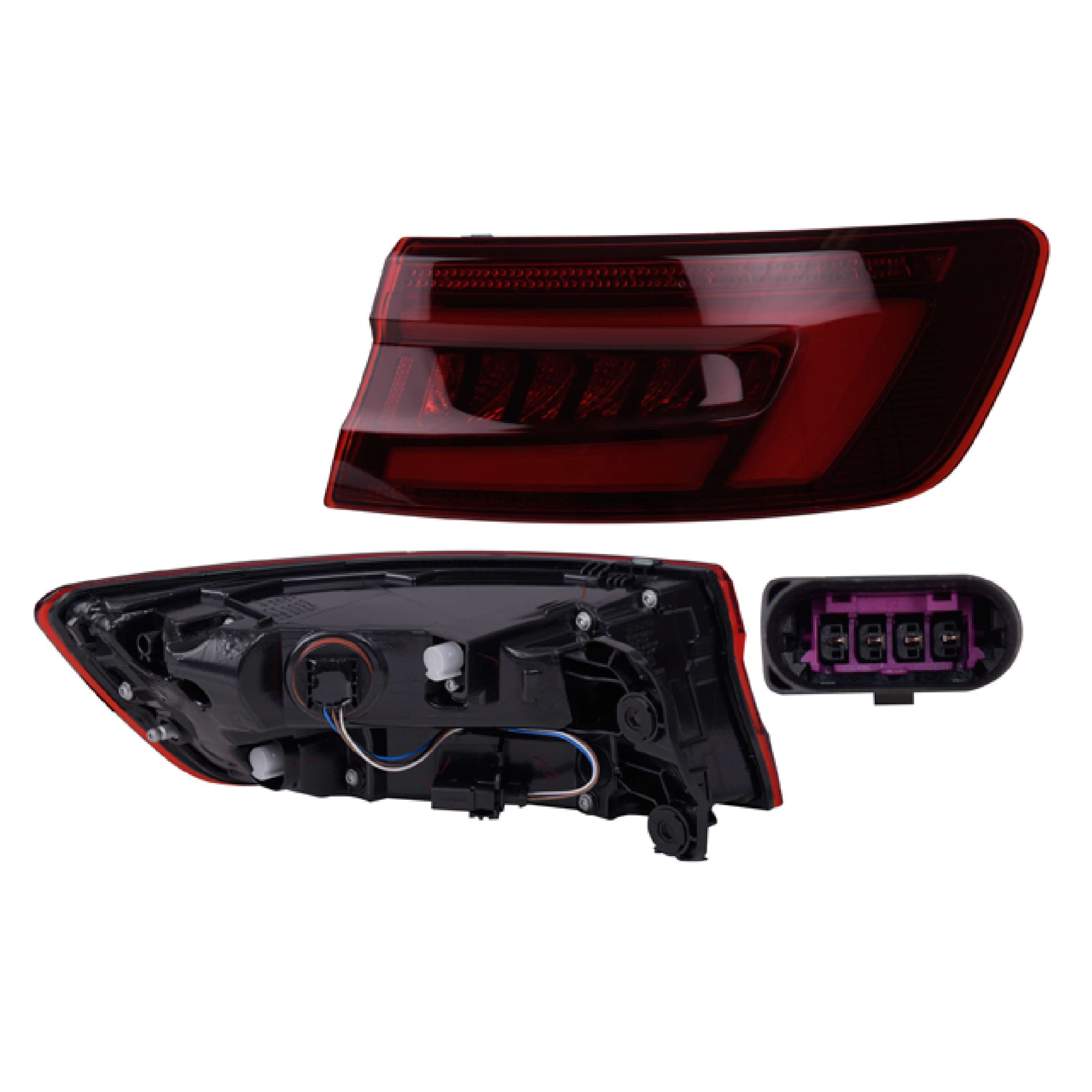 Calavera Exterior Led Obscura Audi A4 Europeo 2017-2019 Depo Derecha