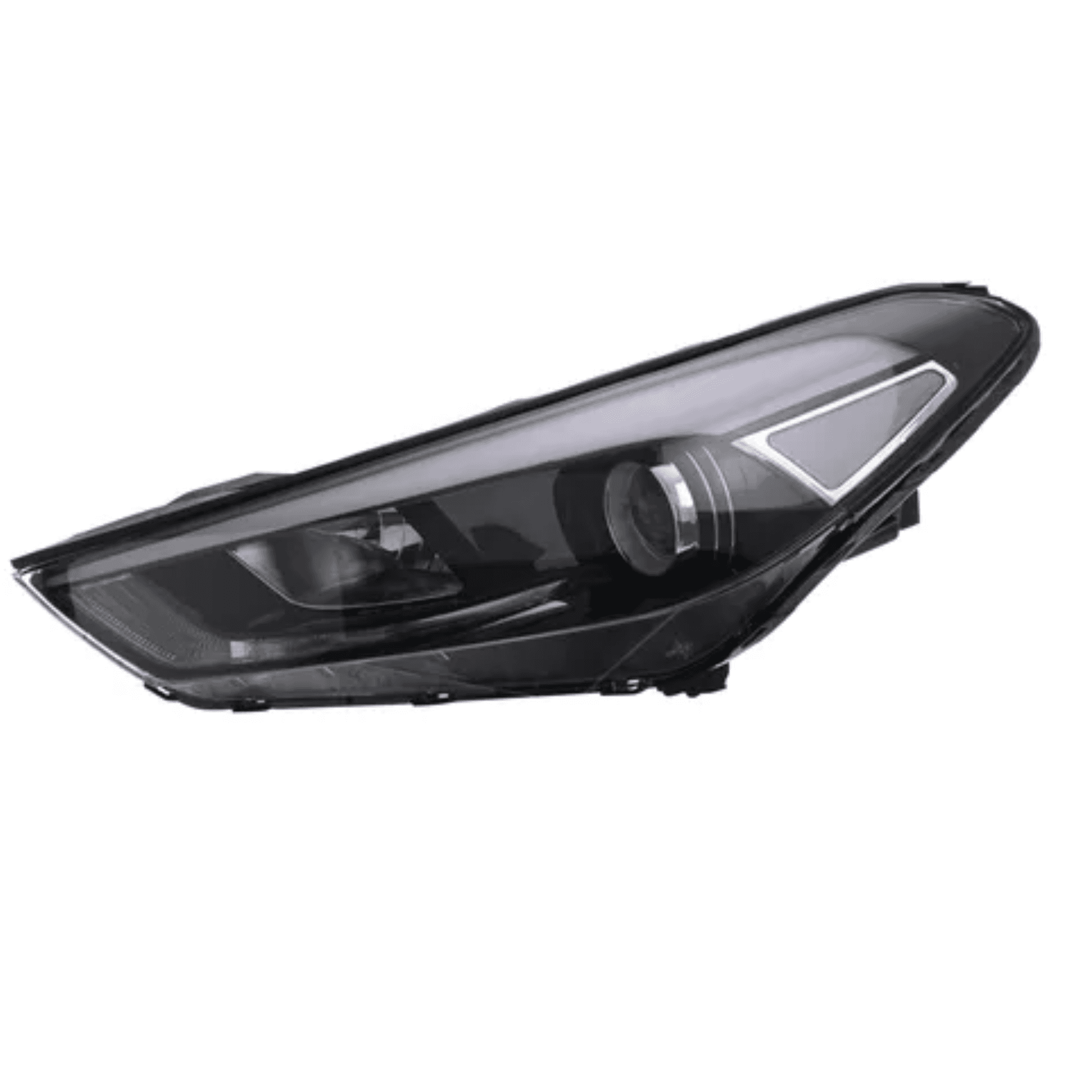 Faro Izquierdo Hyundai Tucson 2016-2018 Con Motor Sin Luz De Dia P/3 Focos 7 Pines Cn