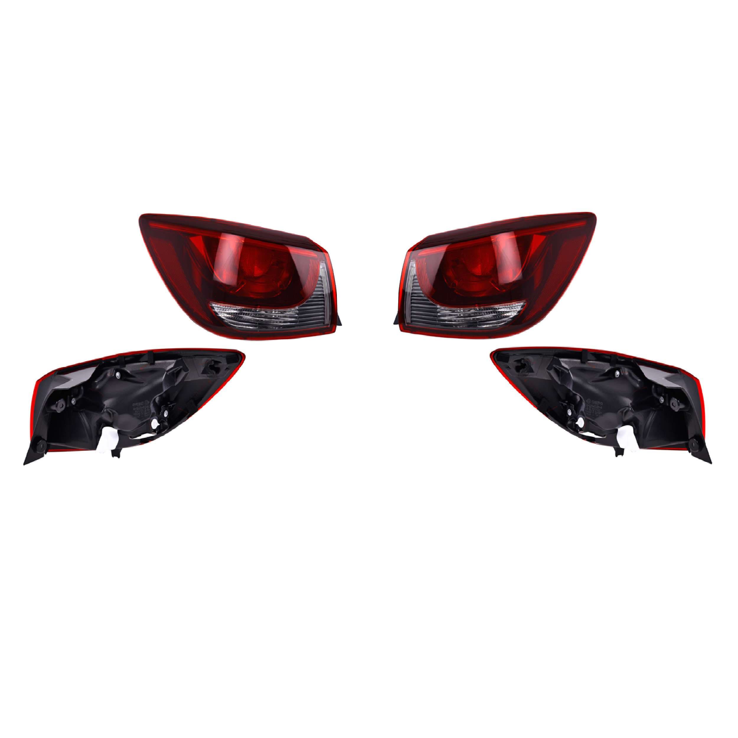 Par Calaveras Exteriores Para 2 Focos Mazda 2 H-Back 2016-2019 Depo