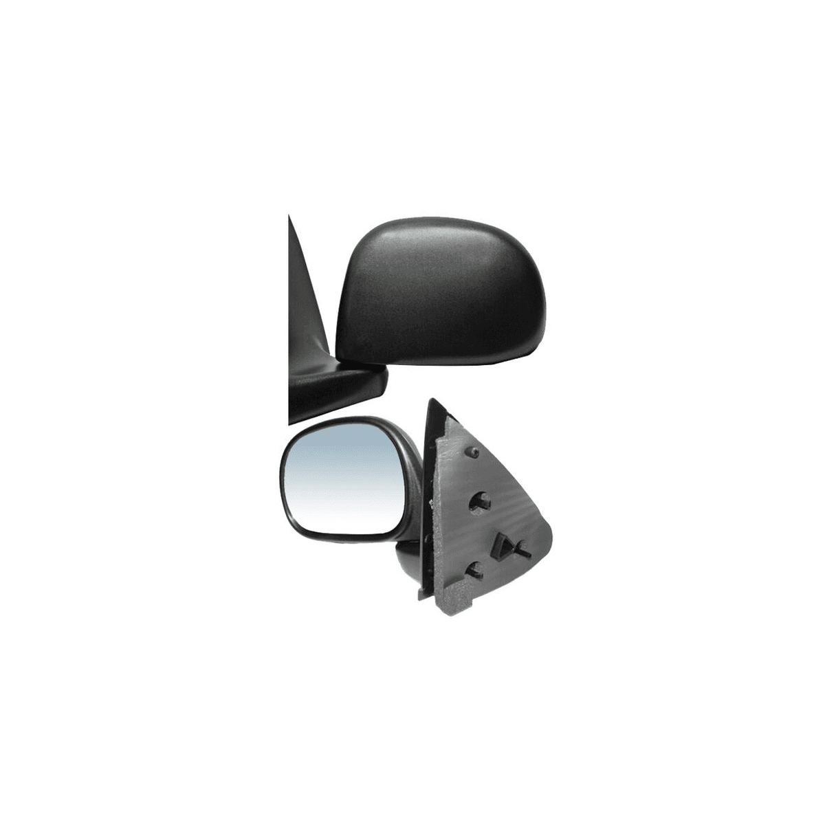 Espejo Ford Lobo Xl 1997-2009/ F150/ 250/ Lightning/ Lariat/ Harley/ King Ranch/ Base/ Xl/ Xlt 2004-2009 Sin Control Negro Izquierdo