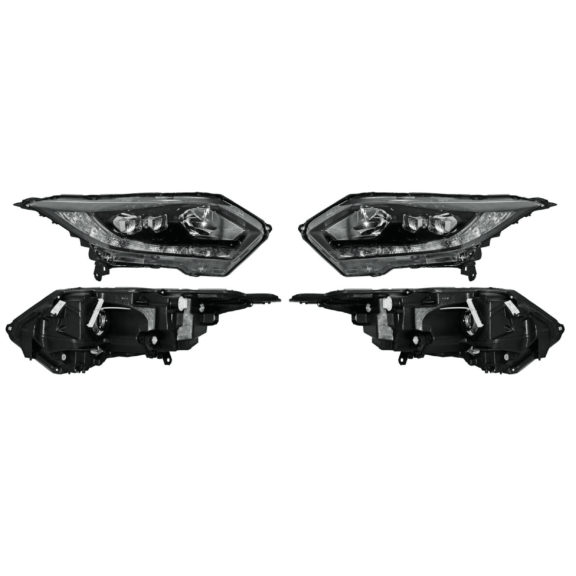 Par Faros Honda Hrv 2018-2021 Leds Con Motor