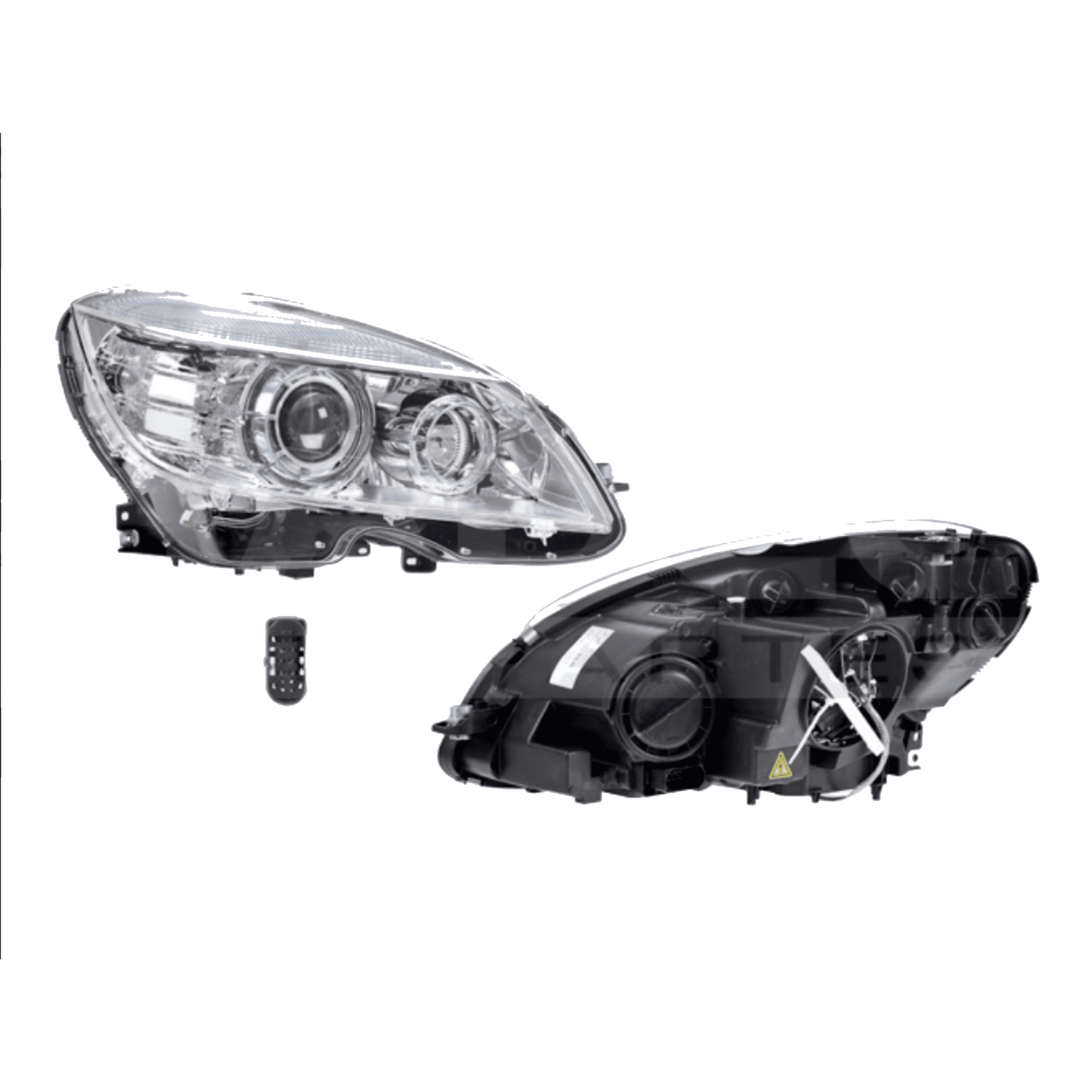 Faro Derecho Mercedes Benz Clase C 2008-2011 Para Foco Xenon Tyc