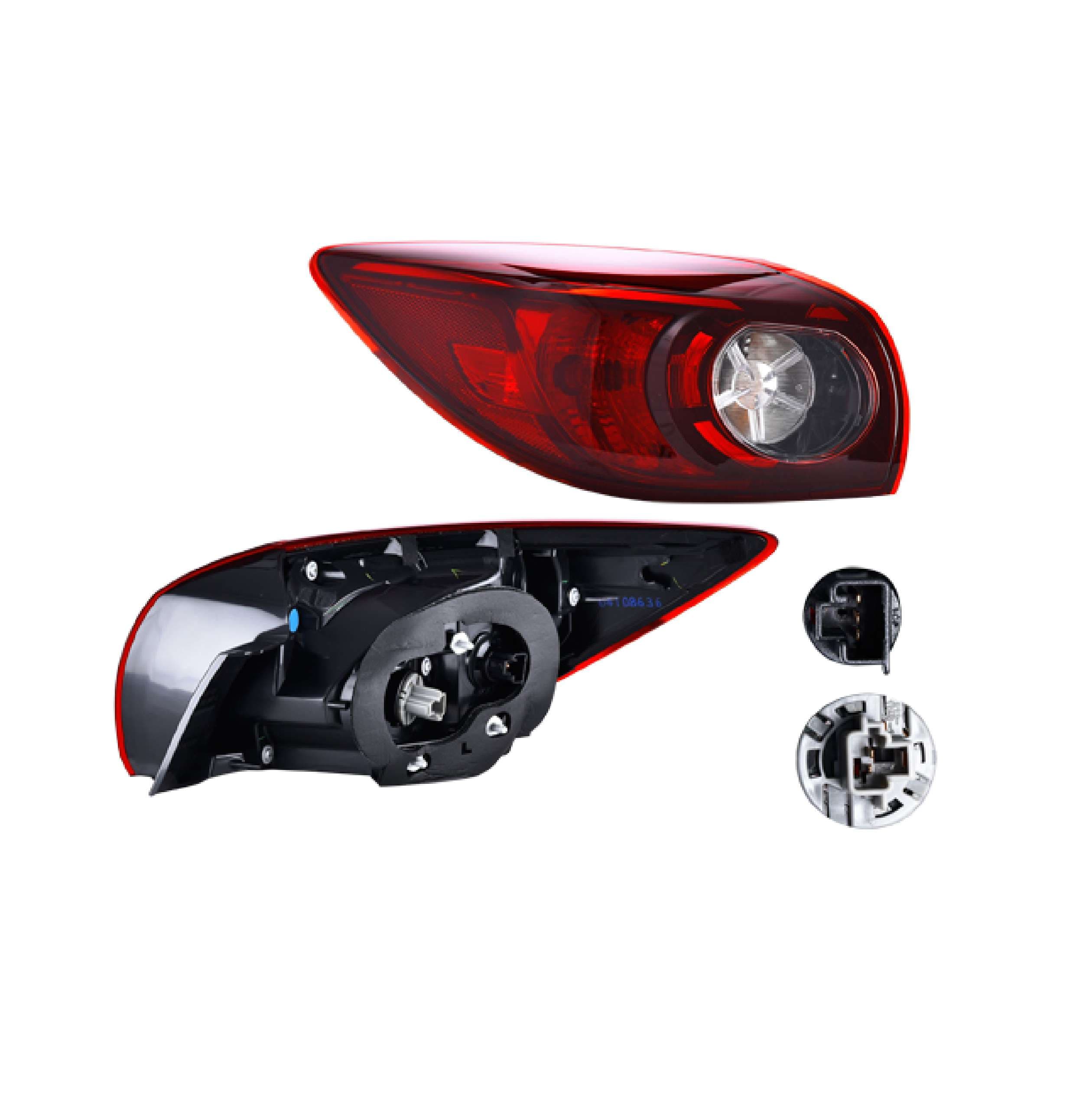 Calavera Exterior Mazda 3 H-Back 2014-2018 Depo Izquierda