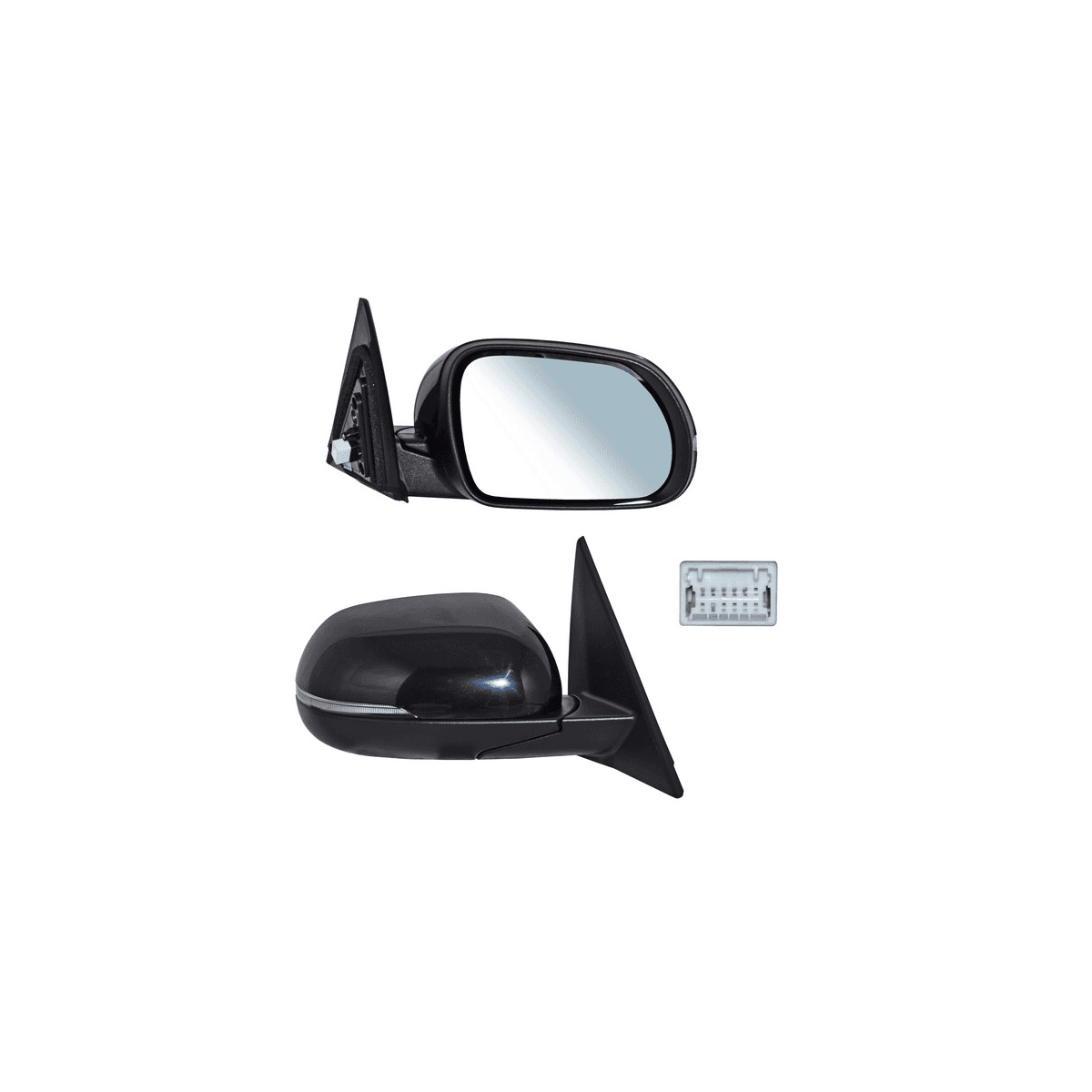 Espejo Para Kia Soul 2020-2024 Electrico Para Pintar Con Direccional Con Desempañante 6 Pines Derecho