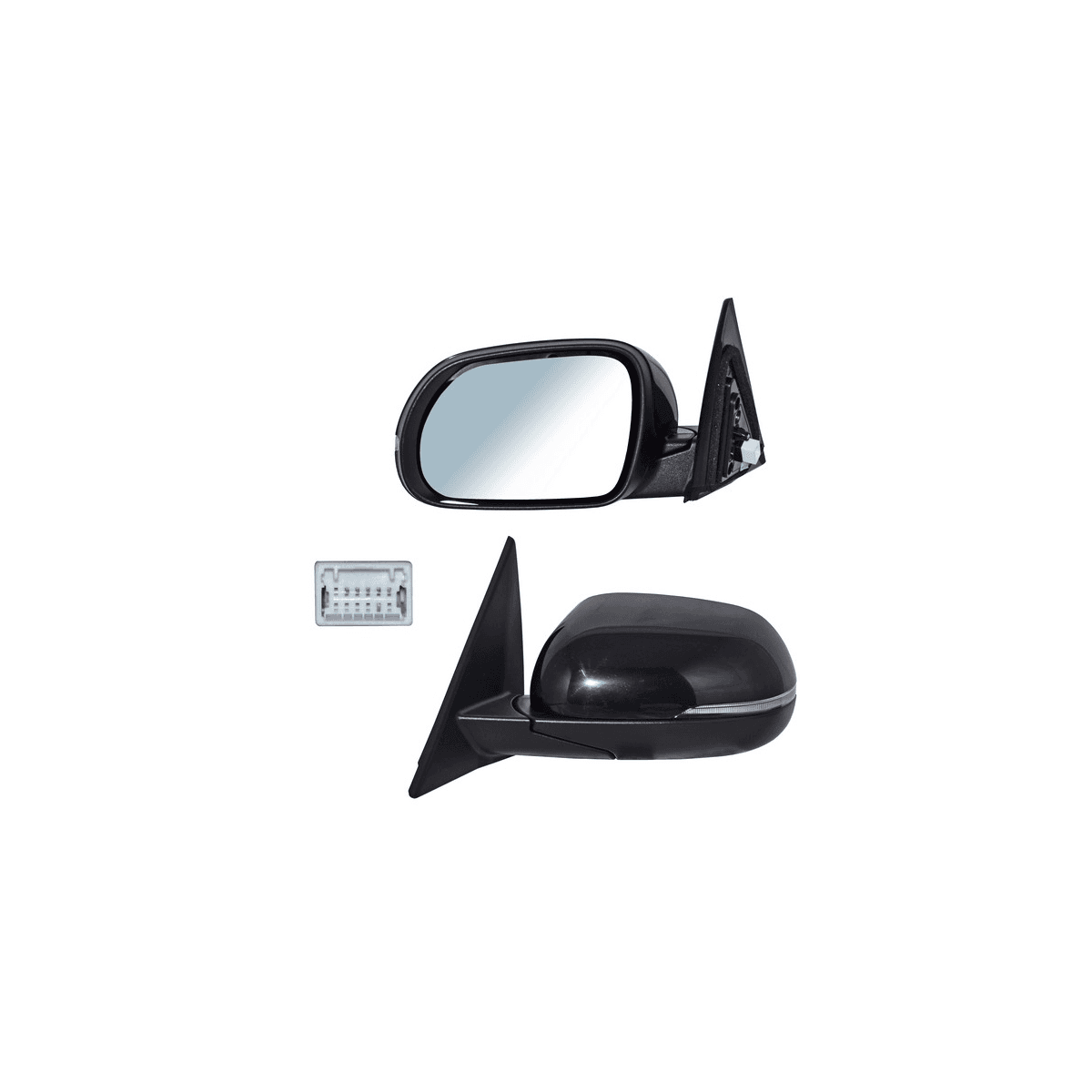 Espejo Para Kia Soul 2020-2024 Electrico Para Pintar Con Direccional Con Desempañante 6 Pines Izquierdo