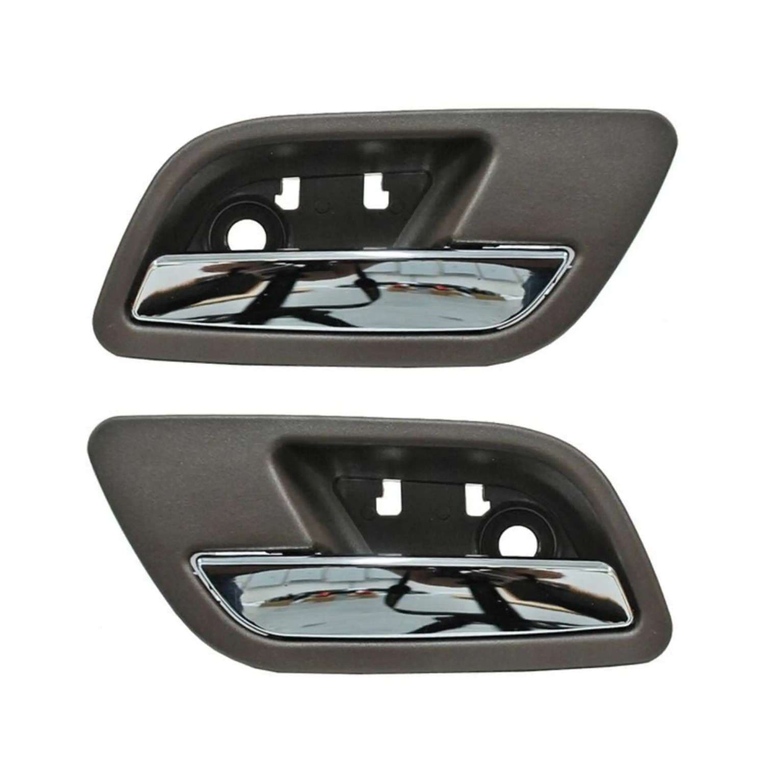 Par Manijas Interiores Chevrolet Cheyenne/Silverado Ltz/ Slt/ Chevrolet Suburban/Chevrolet Avalanche/Chevrolet Tahoe/Gmc Yukon/ Denali 2007-2014 Cafe/ Cromo Trasera Plastico