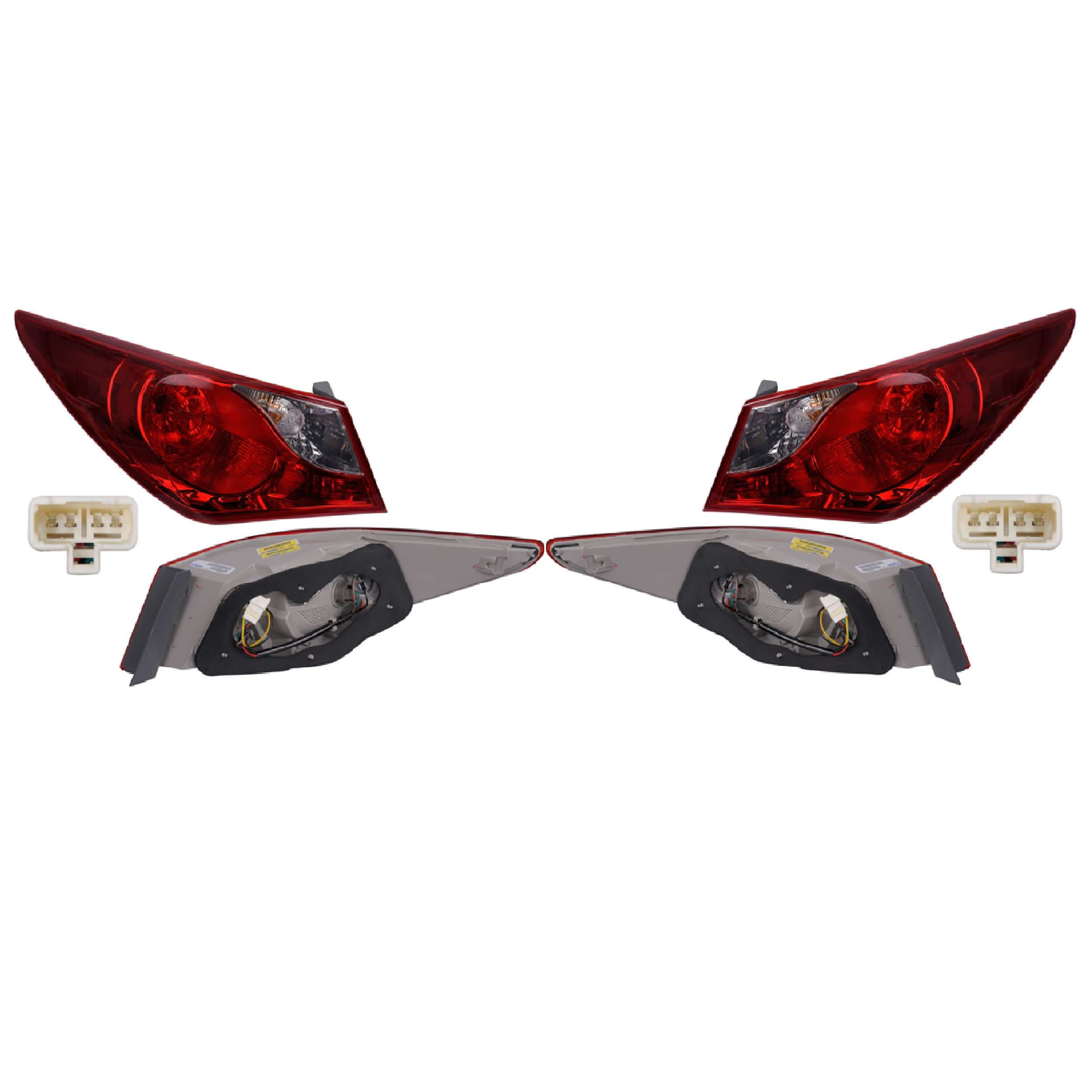 Par Calaveras Exteriores Para Hyundai Sonata 2011-2014 Depo