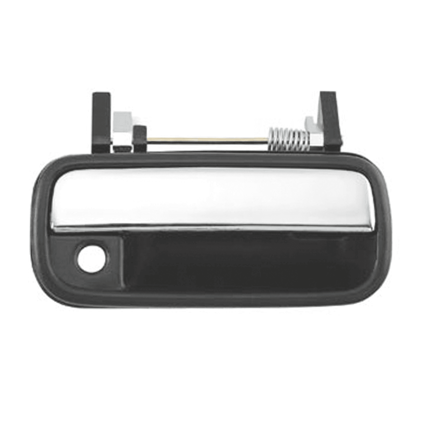Manija Exterior Toyota 4Runner 1990-1995 Con Hoyo Para Llave Corrugada Negra/Cromo Plastico Derecha Delantera Hushan