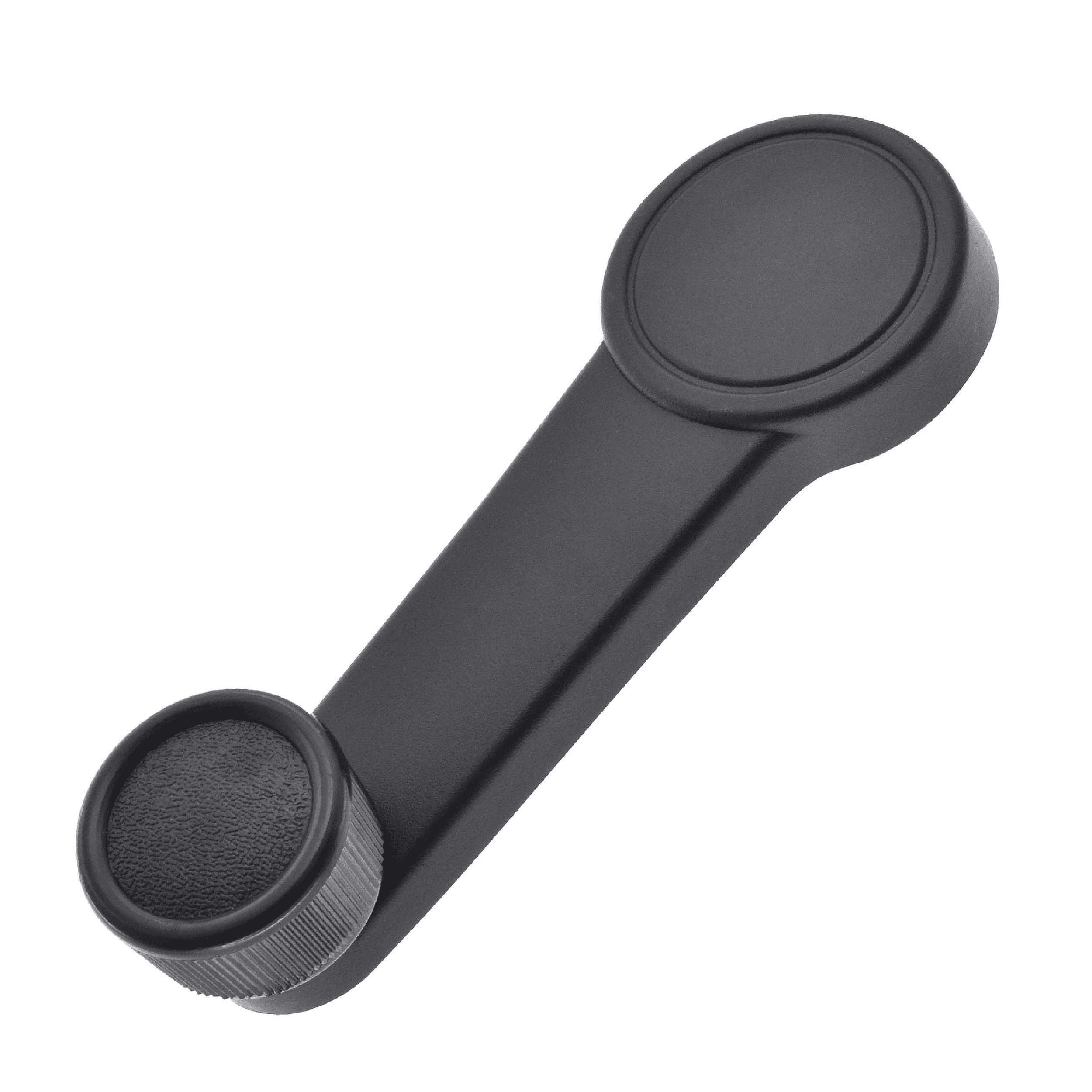 Manija De Elevar Ford Ecosport 2004-2012 Base De Zinc Perilla Negra Zinc Con Plastico Negro Remache De Metal Hushan