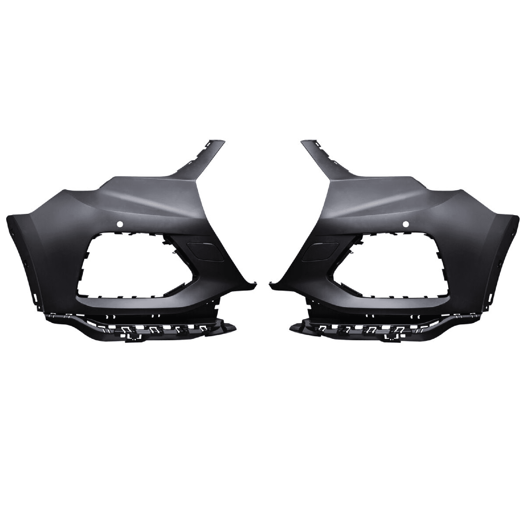 Par Alerones Delanteros Audi Q3 2019-2020 Con hoyo Para Sensor Para Tiron