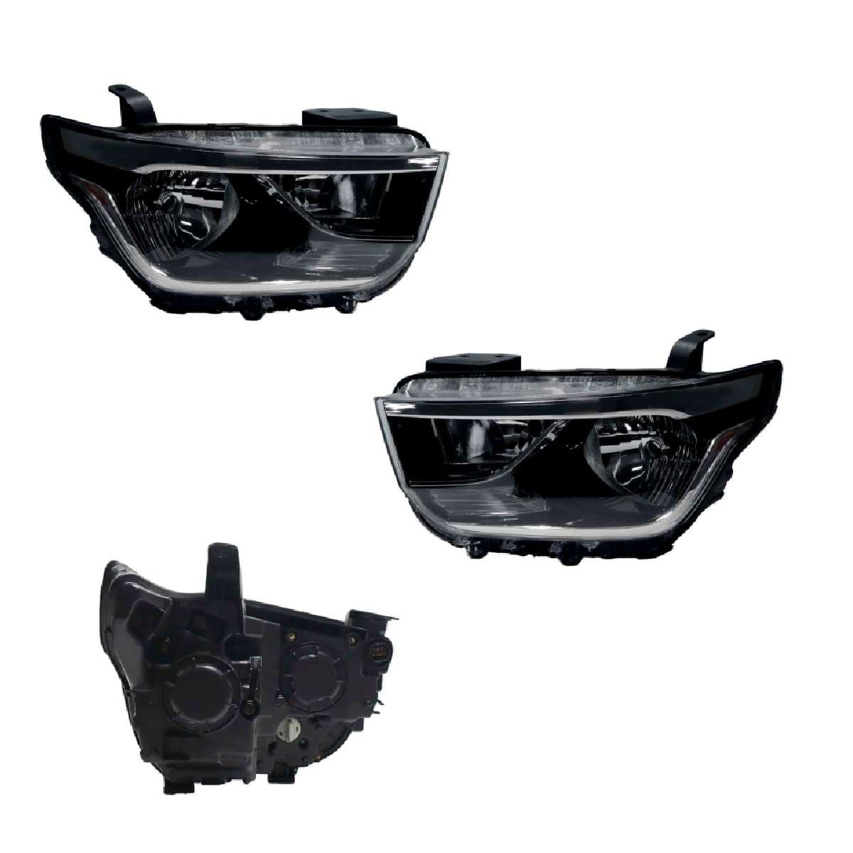 Par Faros Hyundai STAREX 2019-2020 Fondo Negro Con Motor
