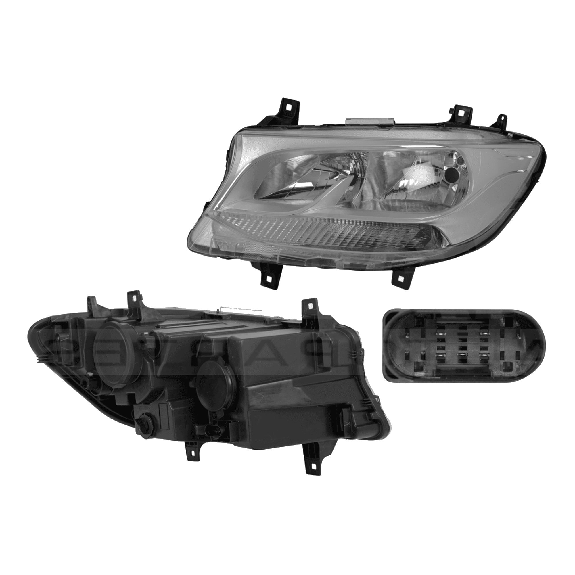 Faro Izquierdo Mercedes Benz Sprinter 2019-2024 Electrico Con Motor Sin Foco Depo