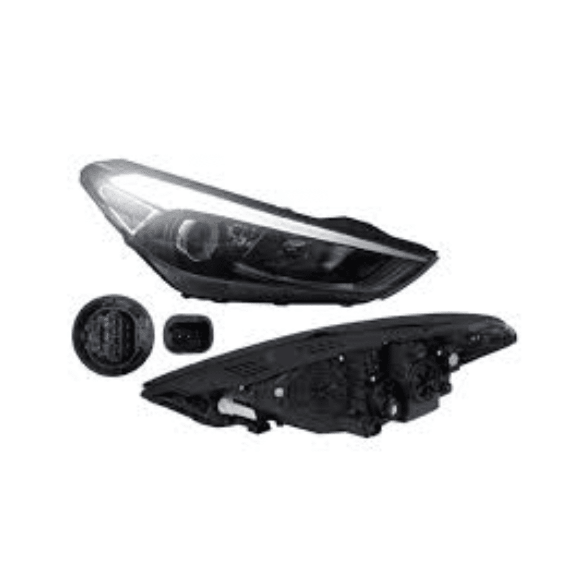 Faro Derecho Hyundai Tucson 2016-2018 Electrico Con Motor Con Luz De Dia P/4 Focos Sin Foco 9 Pines Depo