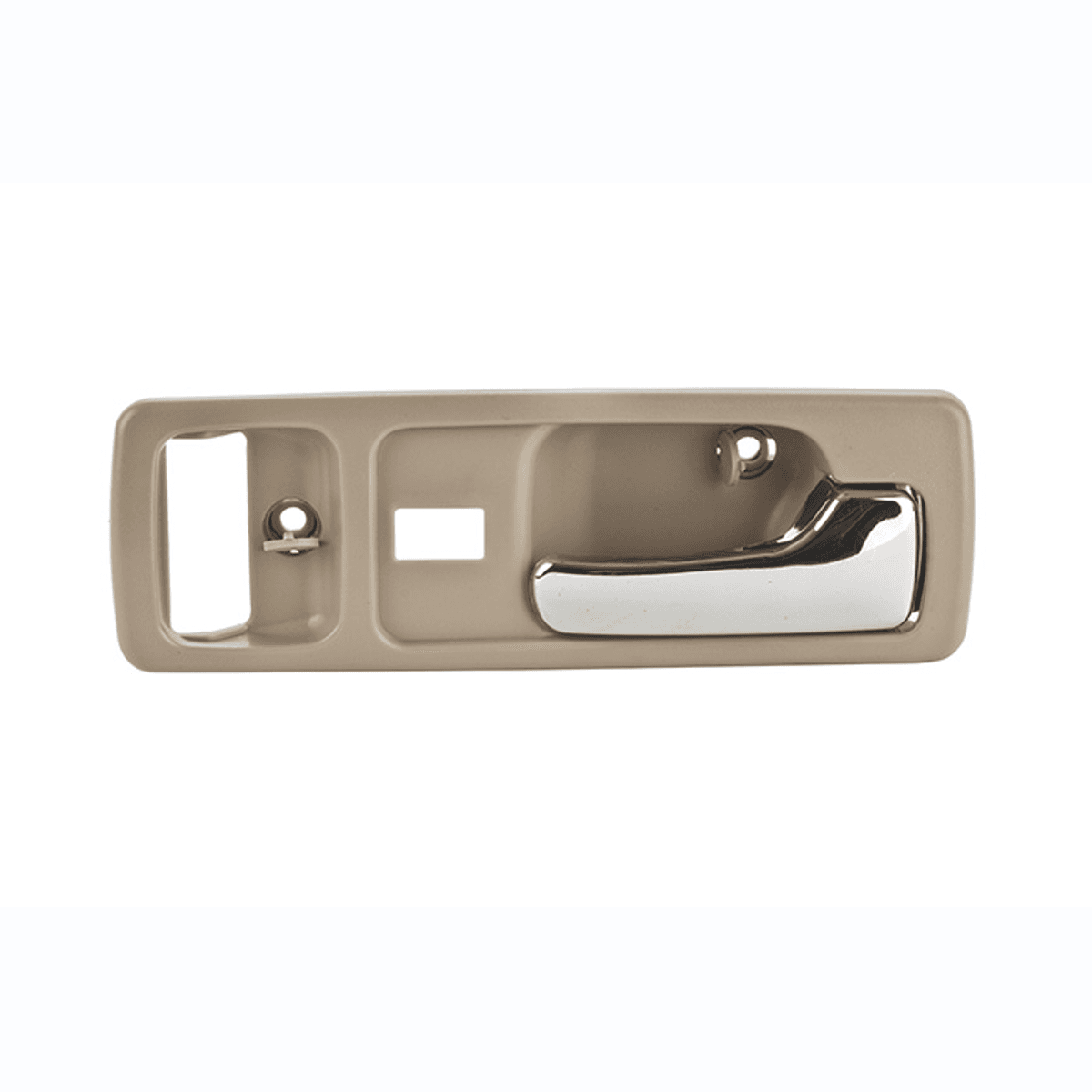 Manija Interior Honda Accord 2P Coupe 1990-1993 Con Hoyo Para Seguro Electrico Beige/Cromada Plastico Derecha Delantera Hushan