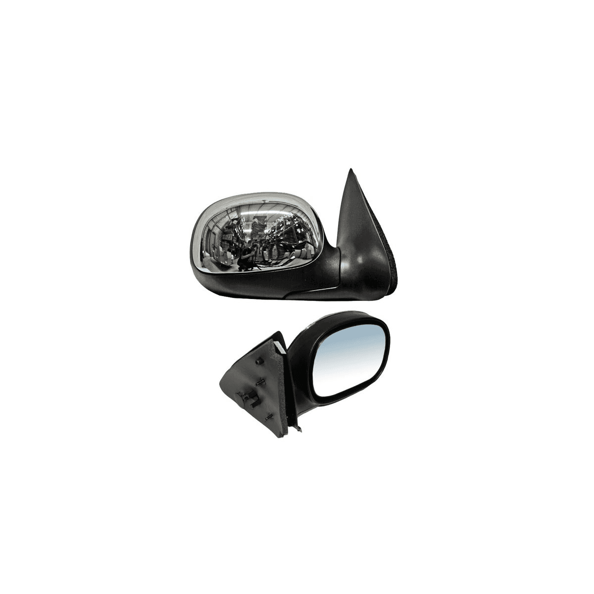 Espejo Ford F-150 1997-2009/ F250 2004-2009/ Lightning/ Lariat/ Harley/ King Ranch/ Base/ Xl/ Xlt Sin Control Cromo Derecho