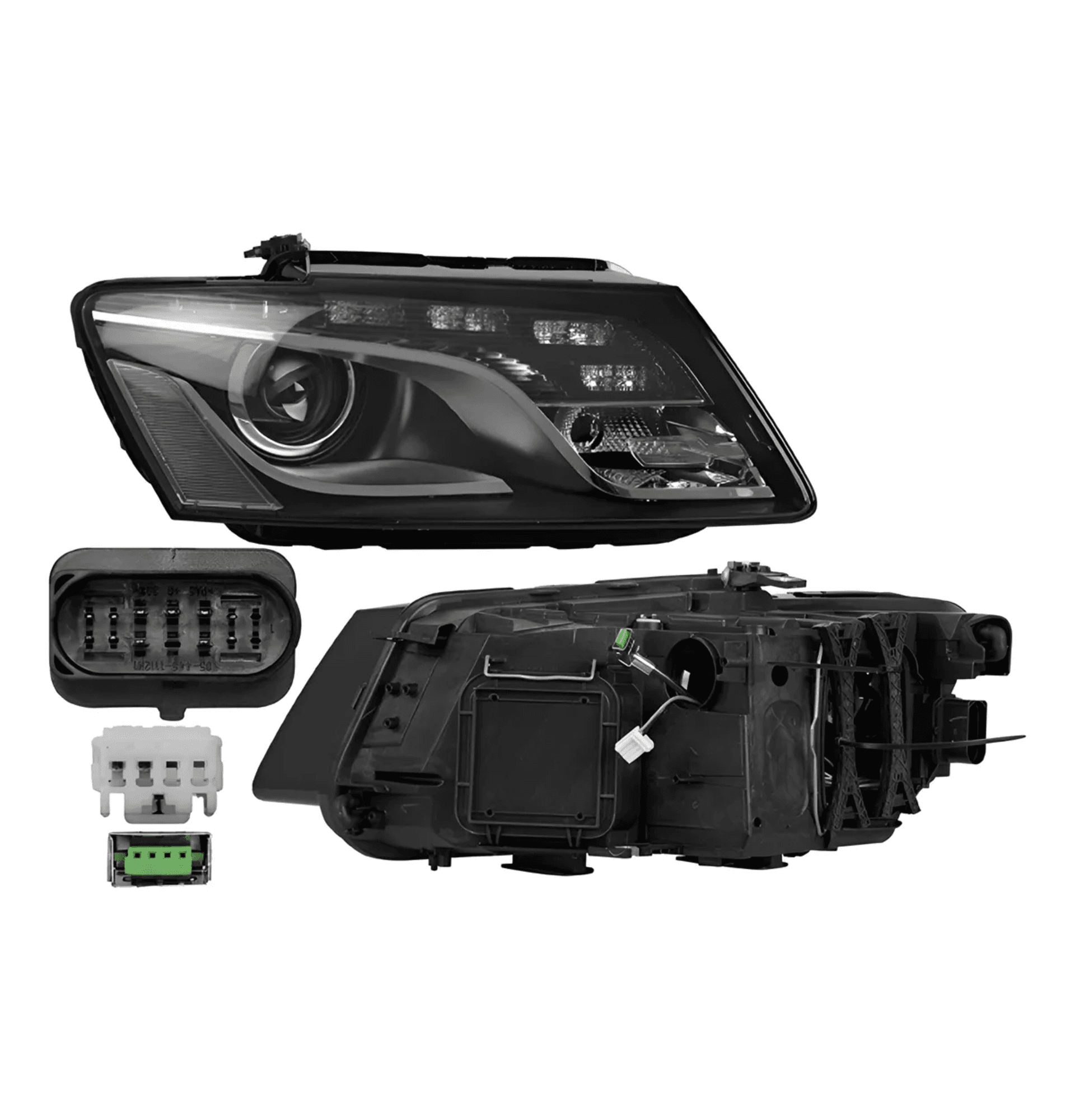 Faro Derecho Audi Q5 2009-2012 Para Foco Xenon Depo