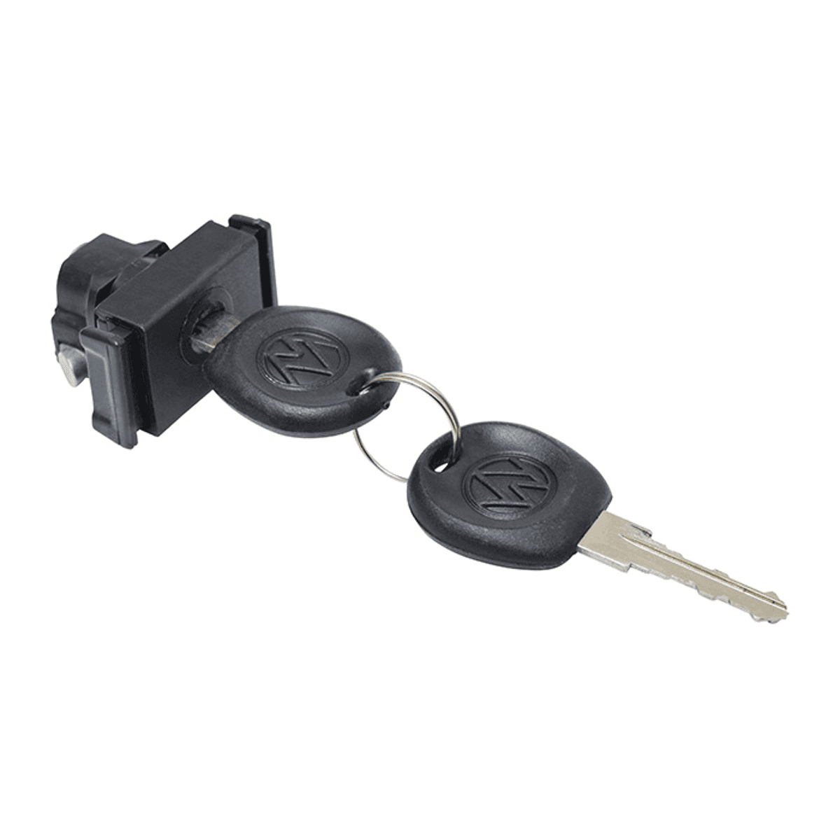 Manija Interior Volkswagen Jetta A2 1987-1992 Negro Plastico Guantera C/Cilindro Y Llaves