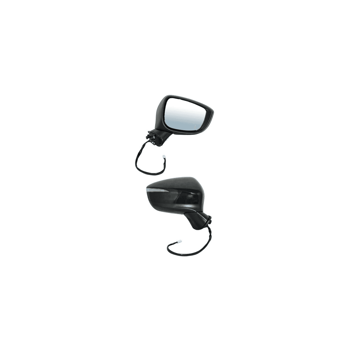 Espejo Mazda Cx3 2016-2025 Electrico Para Pintar Con Direccional Con Desempañante Con Sensor Punto Ciego 7 Pines Derecho