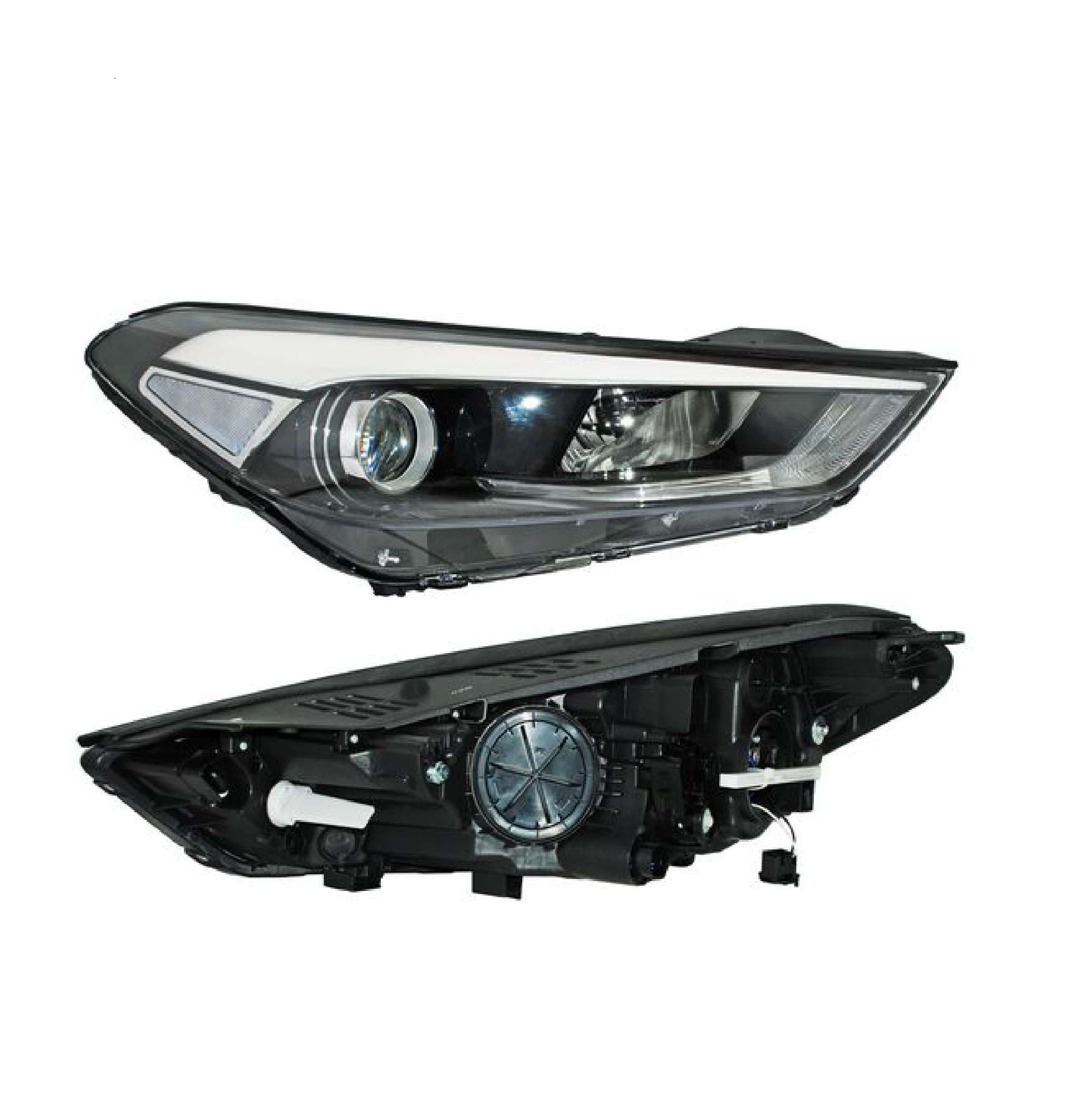 Faro Para Hyundai Tucson 2016-2018 Electrico Con Motor Leds Derecho