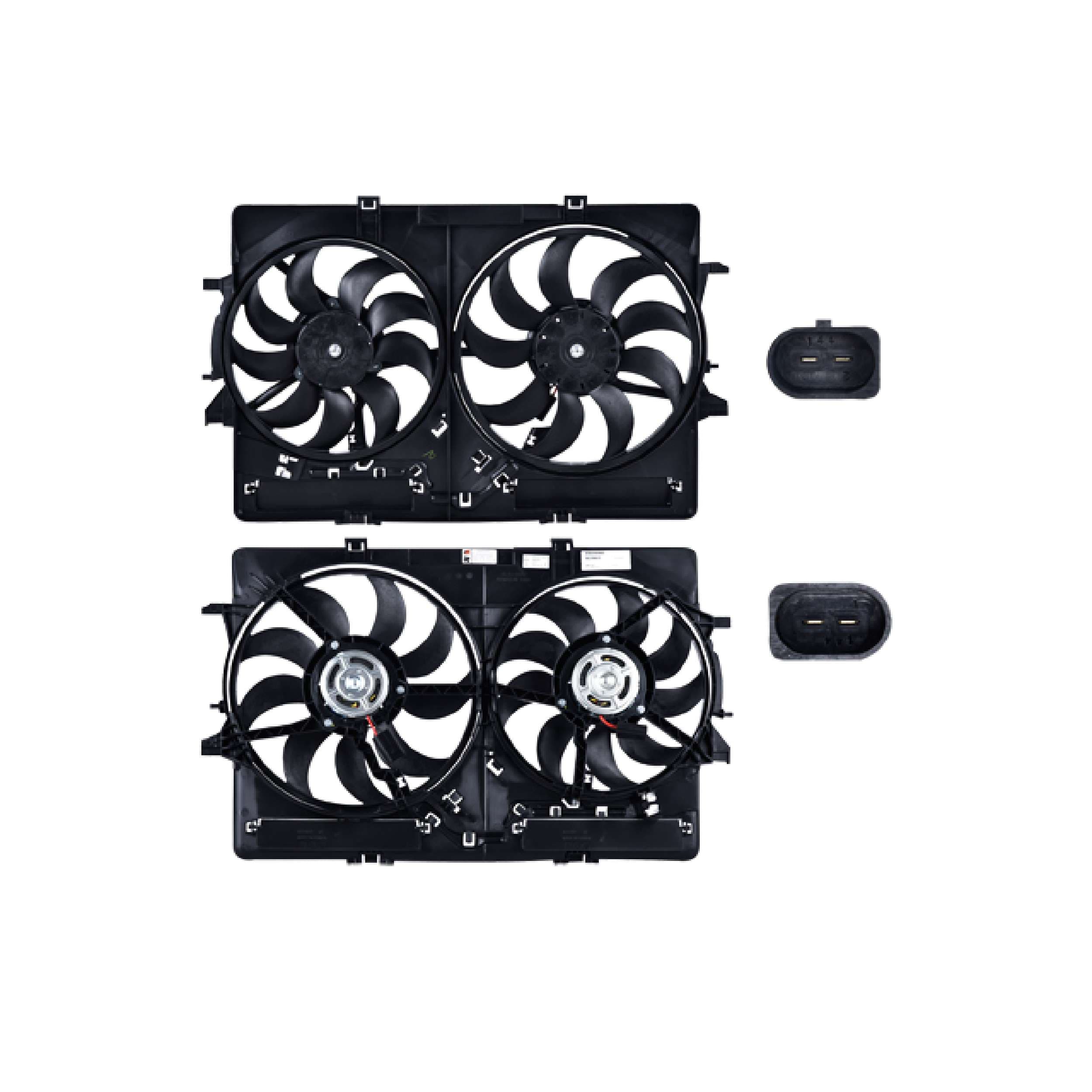 Motoventilador 2:2 Pines Audi A4 2007-2016 / A5 2008-2017 / Q5 2009-2017 / S4 2009-2016 / S5 2008-2017 / S5 2010-2016 / S6 2012-2017 / Porsche Macan 2015-2020