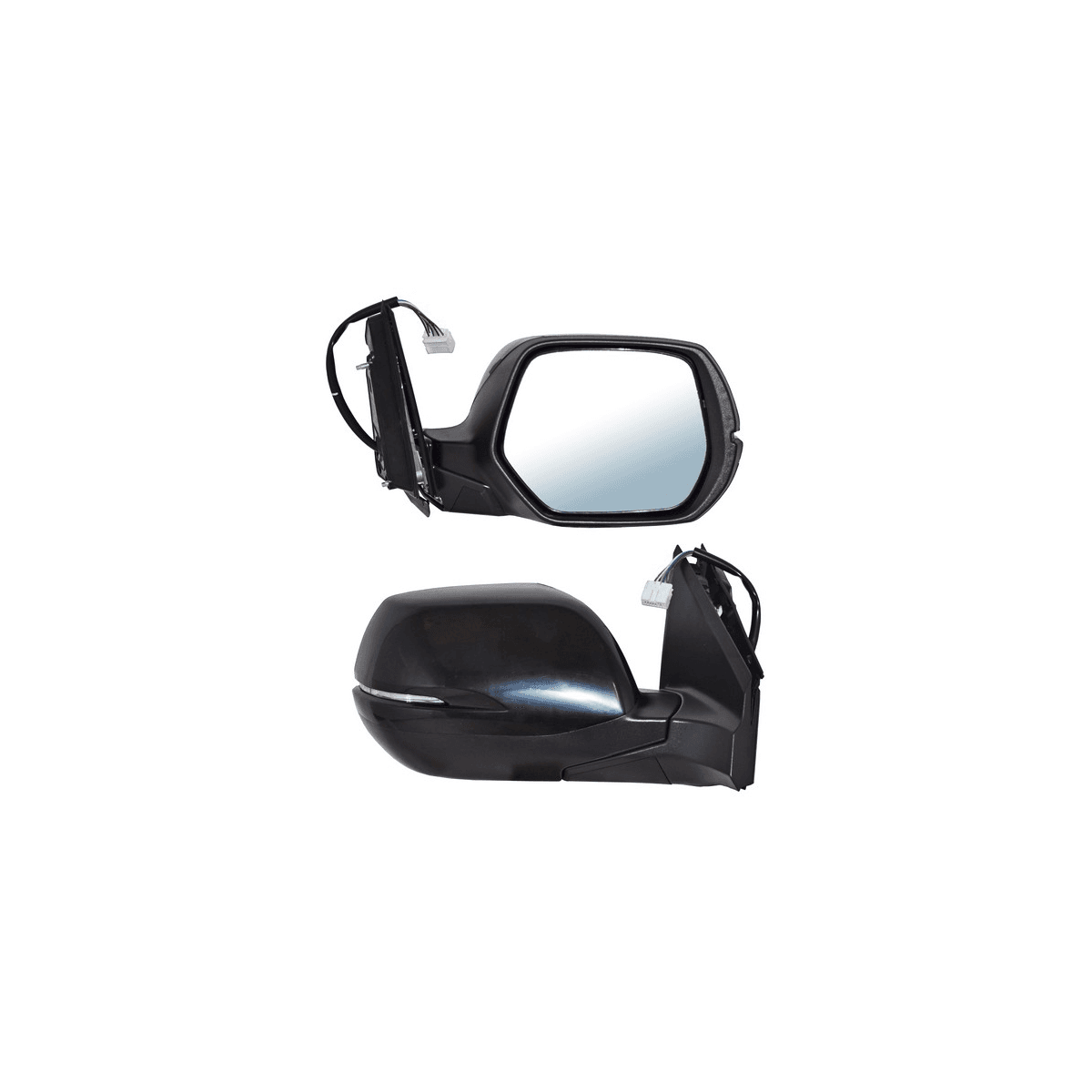 Espejo Honda Crv 2015-2016 Electrico Para Pintar Con Direccional Con Desempañante 7 Pines Derecho
