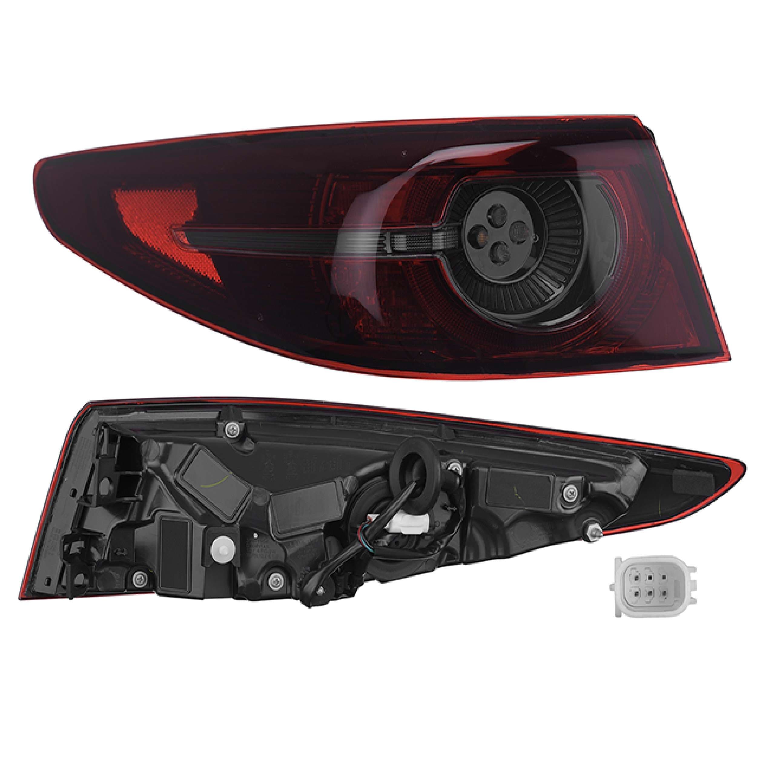 Calavera Exterior Led Mazda 3 4P I Sport 2019-2021 Depo Izquierda