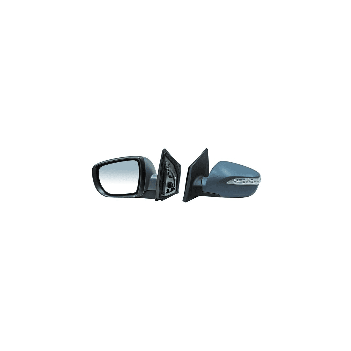 Espejo Para Hyundai Ix35 2014-2015 Electrico Con Desempañante Con Direccional Para Pintar 5 Pines Izquierdo