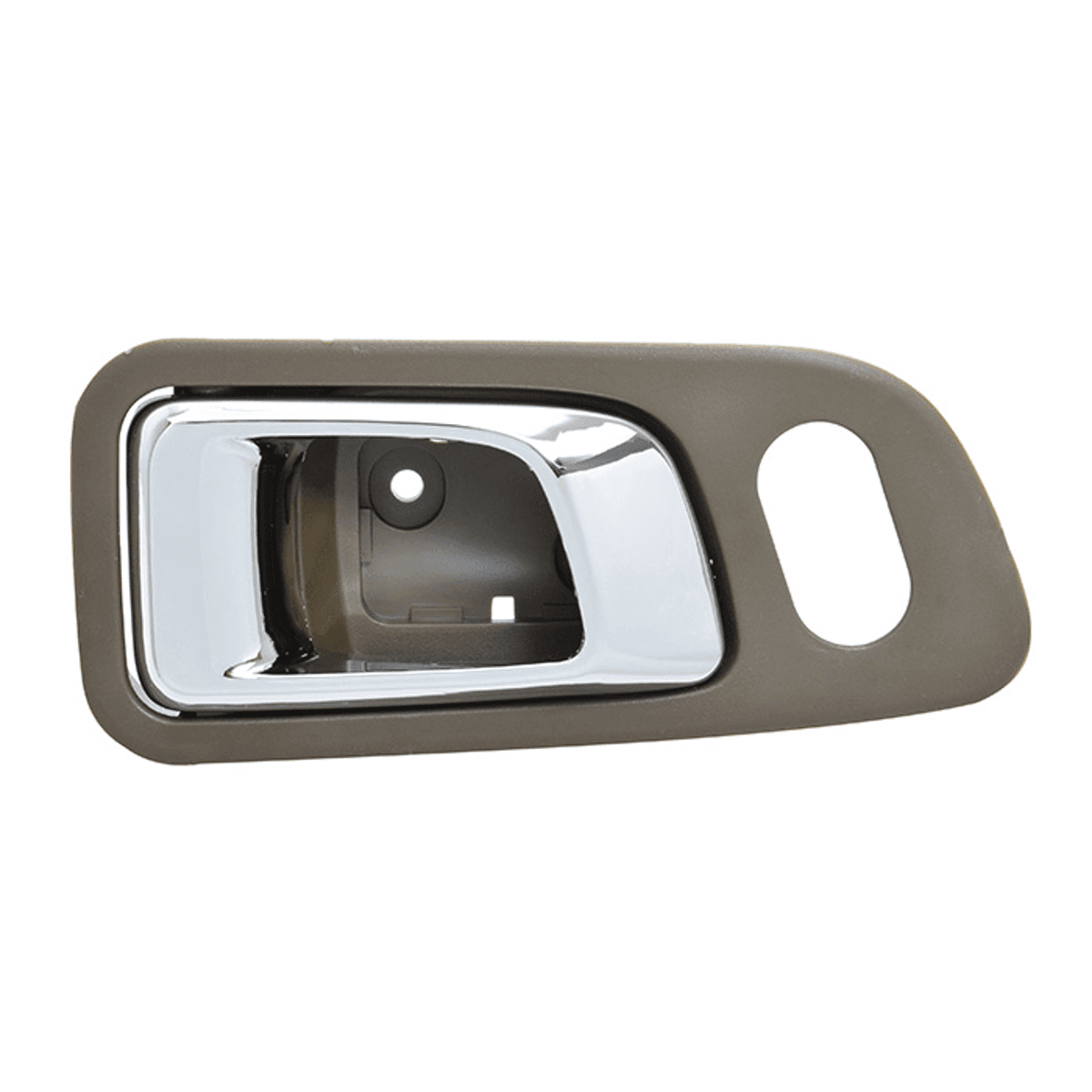 Manija Interior Honda Pilot 2003-2008 Con Hoyo Para Seguro Cafe/Cromado Plastico Izquierdo Delantera Hushan