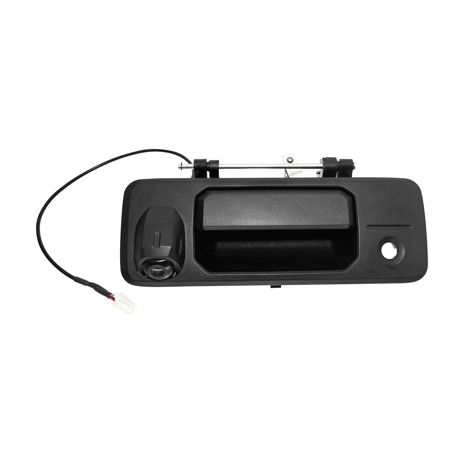 Manija De Tapa Toyota Tacoma 2016-2023 Con Hoyo Para Llave Con Camara Integrada C/Cableado P/Adaptar 8Mts Corrugada Negra Plastico Hushan