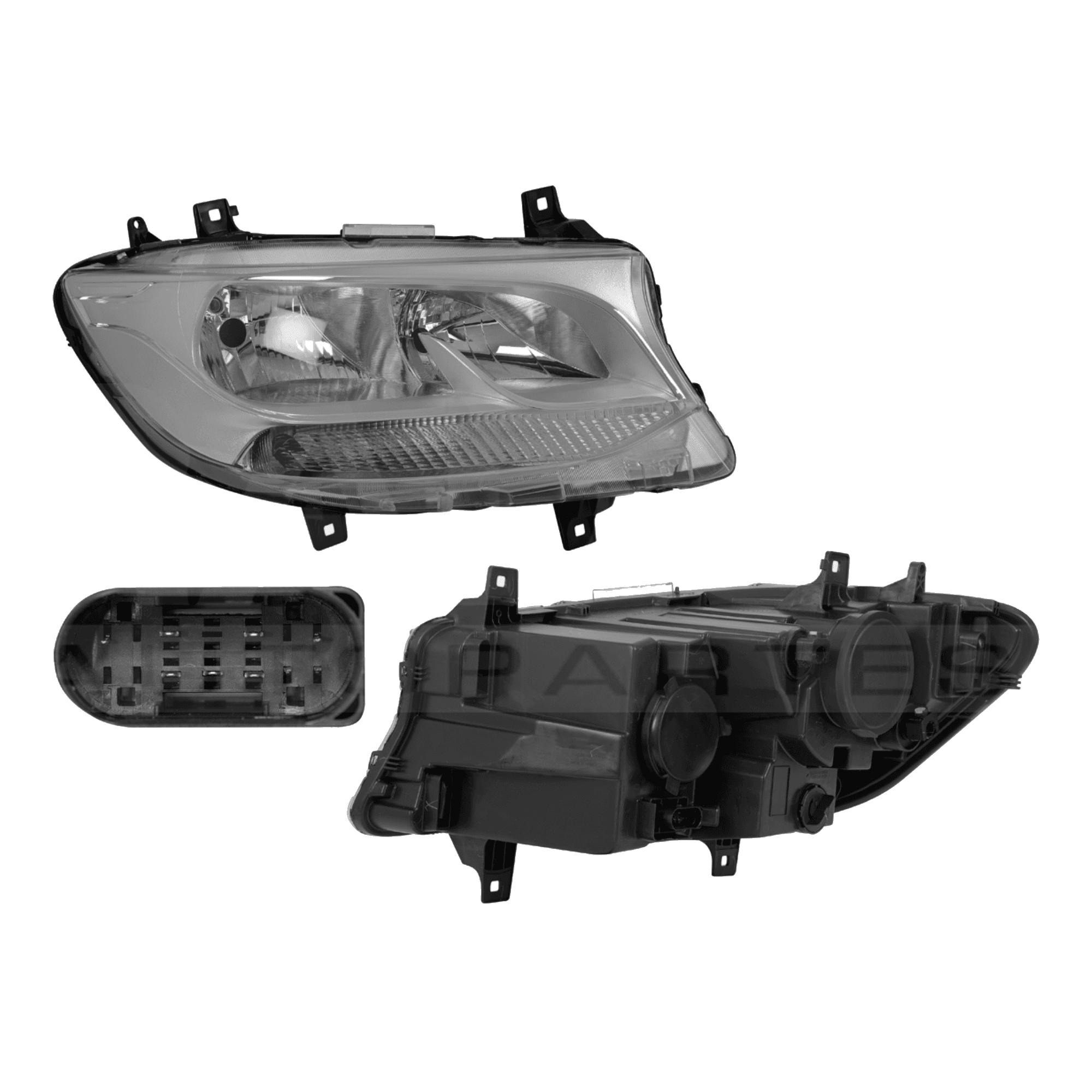 Faro Derecho Mercedes Benz Sprinter 2019-2024 Electrico Con Motor Sin Foco Depo