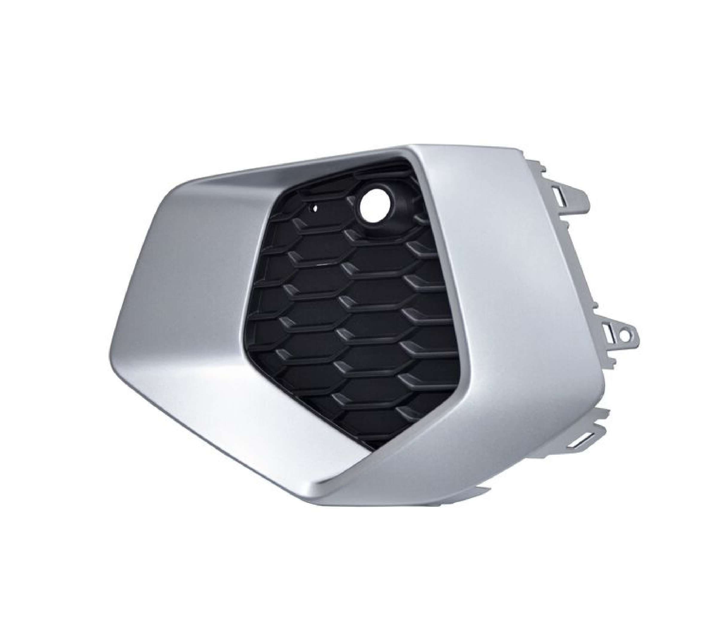 Parrilla Audi A3 2022-2025 Sin Faro Niebla Con Hoyo Para Sensor Filo Plata Izquierda