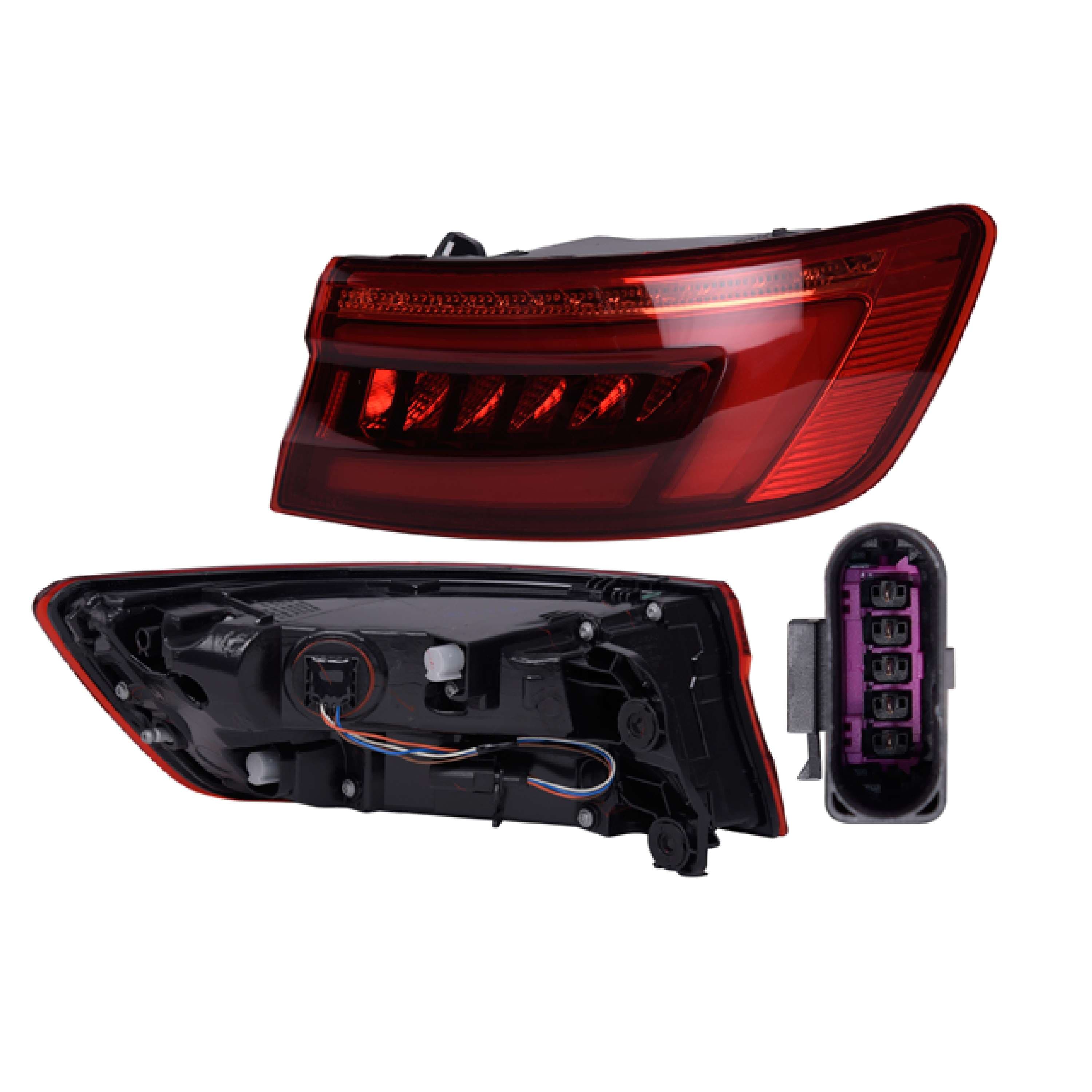 Calavera Exterior Led Audi A4 Americano 2017-2018 Depo Derecha