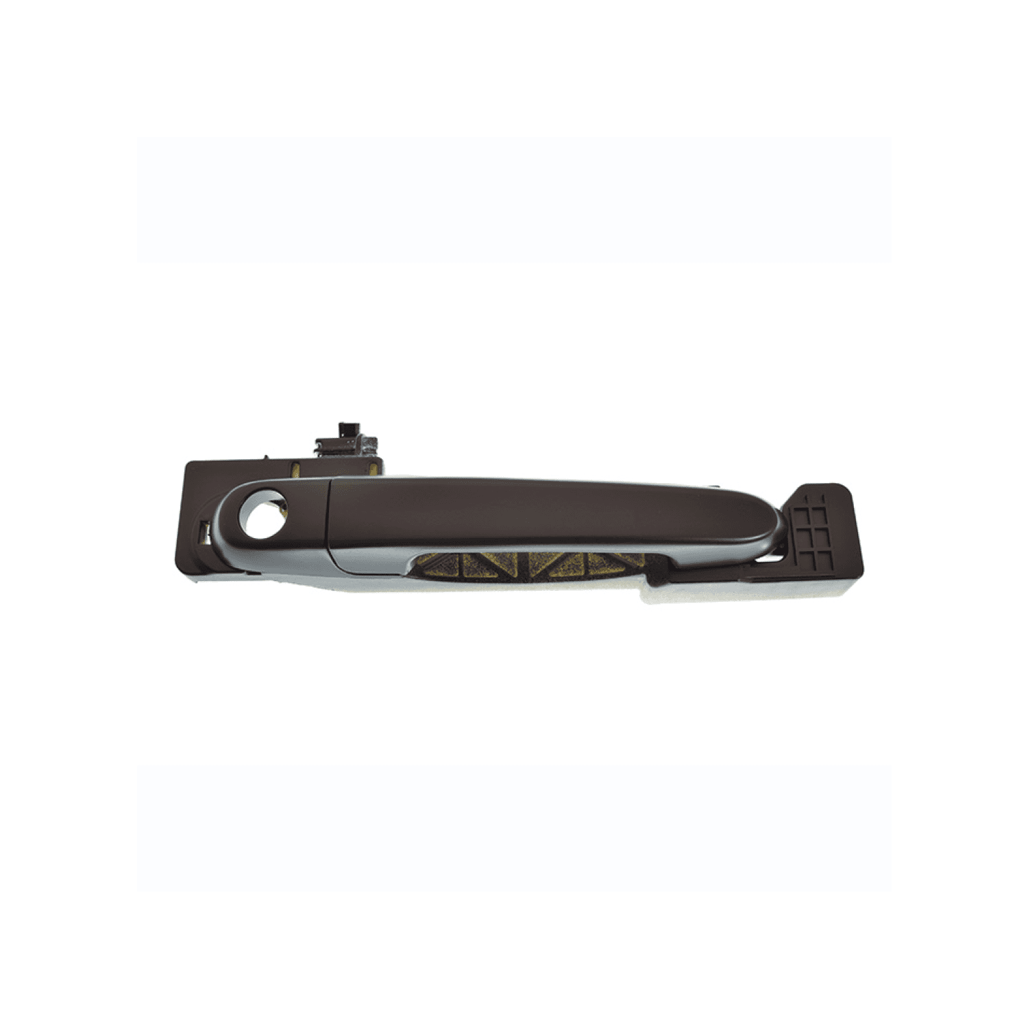 Manija Exterior Dodge Attitude 2006-2011 Con Hoyo Para Llave Con Base Corrugada Negra Plastico Derecha Delantera Hushan