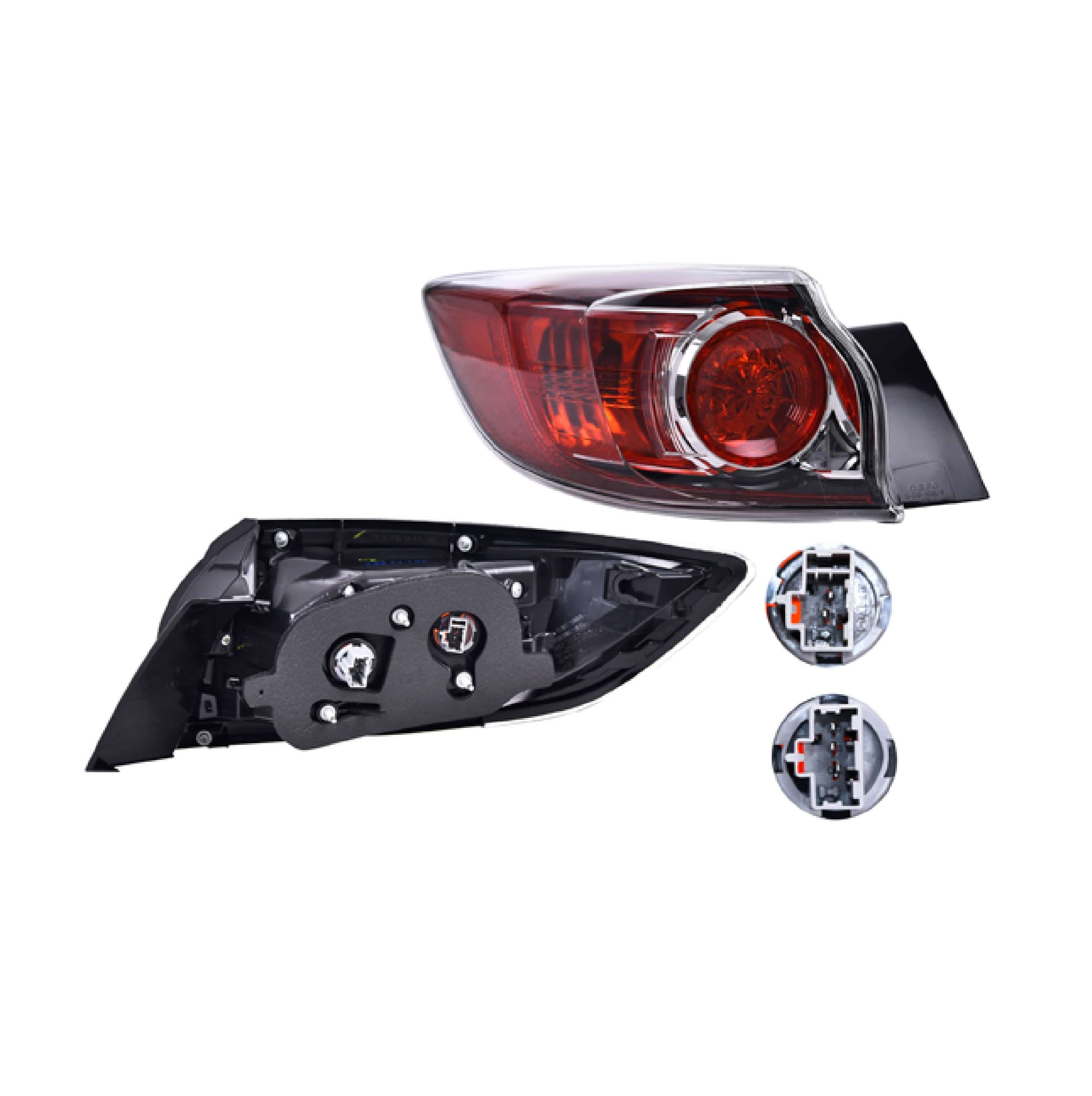 Calavera Exterior Mazda 3 H-Back 2011-2013 Depo Izquierda