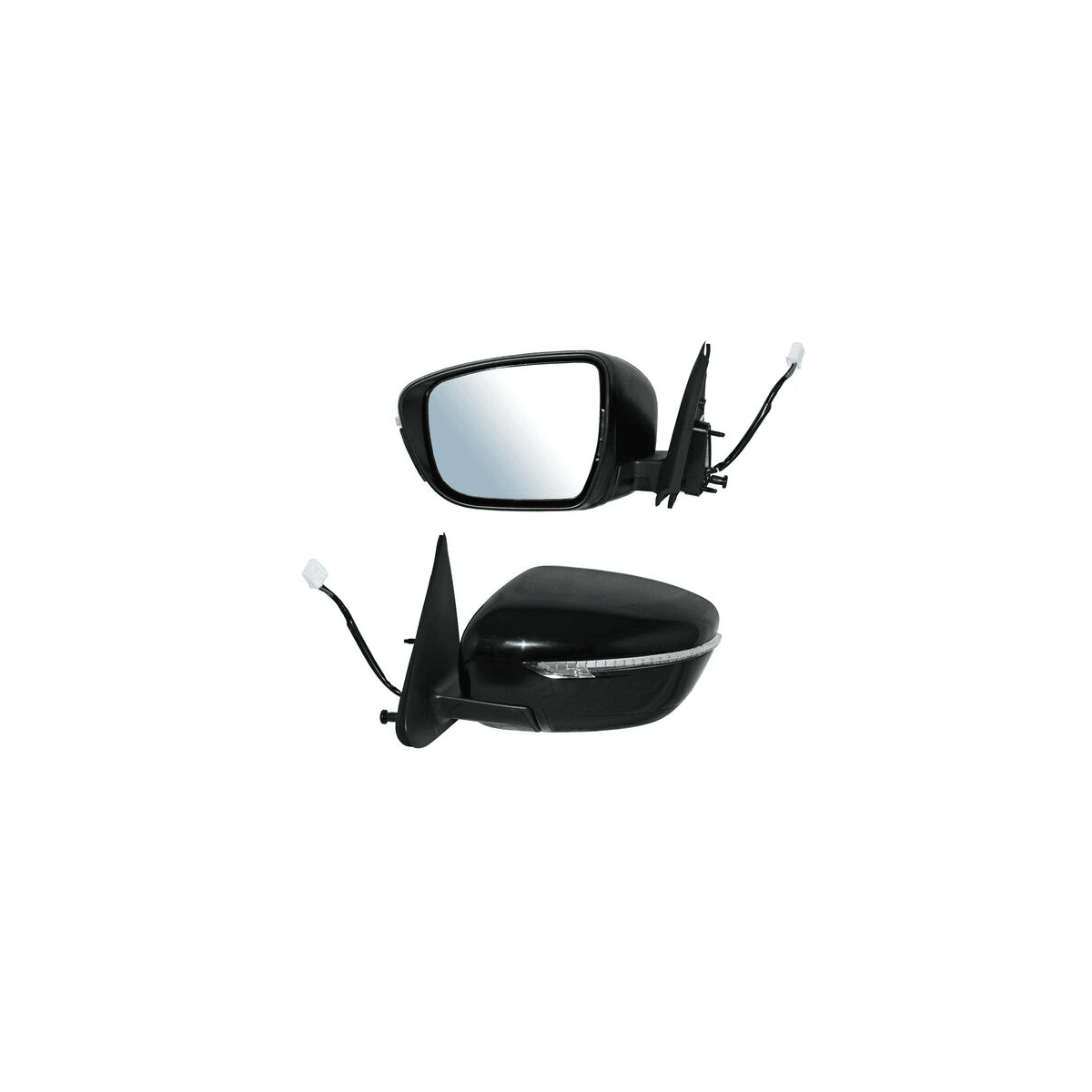 Espejo Nissan Juke S/ Sl/ Sv/ Nismo/ Nismo Rs/ Advance/ Exclusive 2015-2017 Electrico Con Desempañante Con Direccional Para Pintar Izquierdo