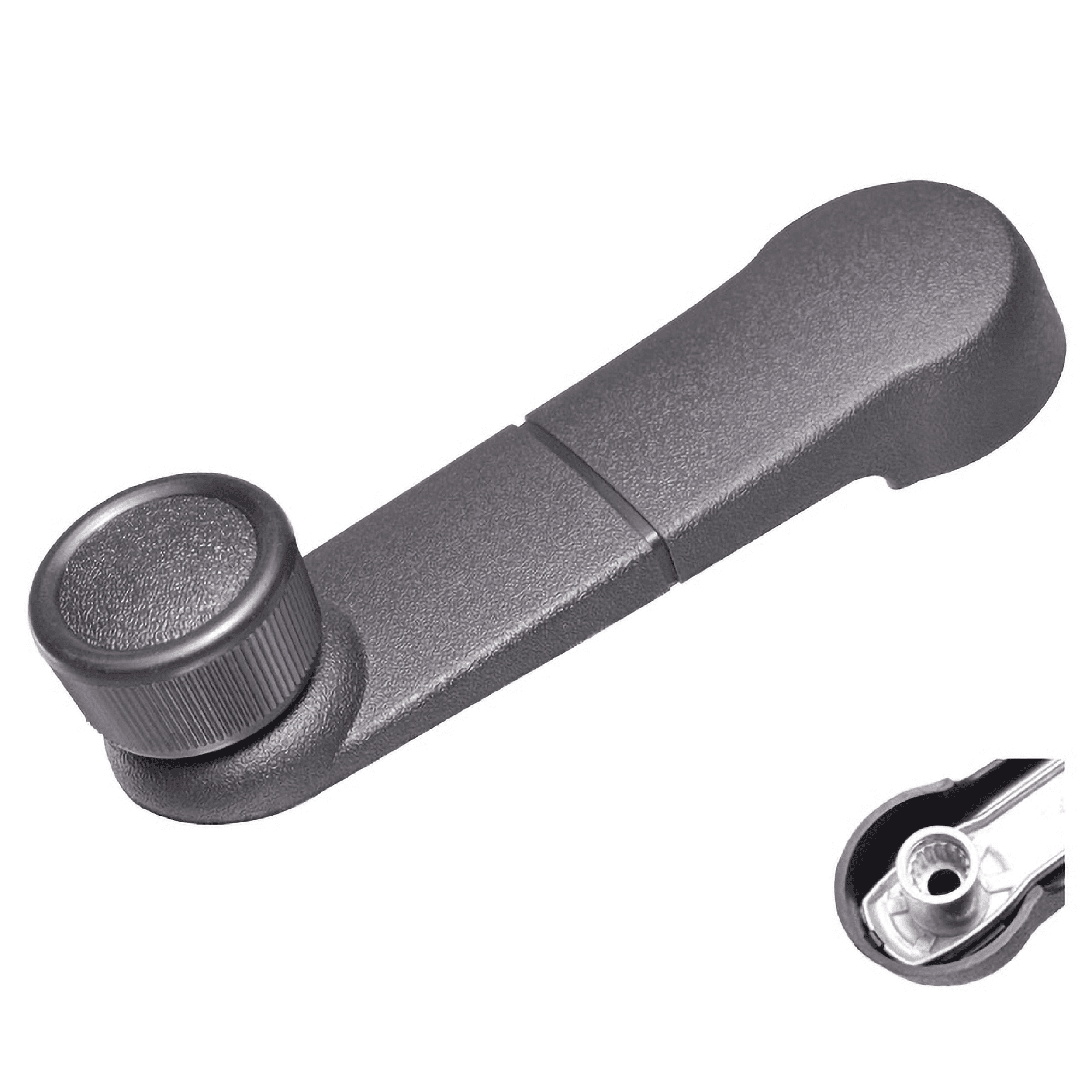 Manija De Elevar Ford F-150/F-250/F-350 1987-2014 Negra Vastago Corto Zinc Con Plastico Negro Remache De Metal/Refue Hushan