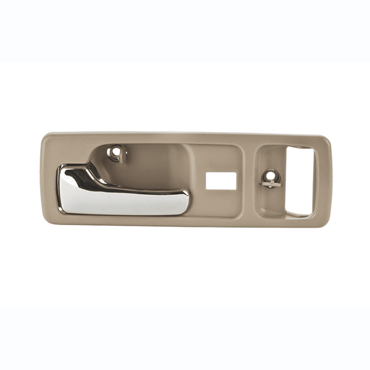 Manija Interior Honda Accord 2P Coupe 1990-1993 Con Hoyo Para Seguro Electrico Beige/Cromada Plastico Izquierdo Delantera Hushan