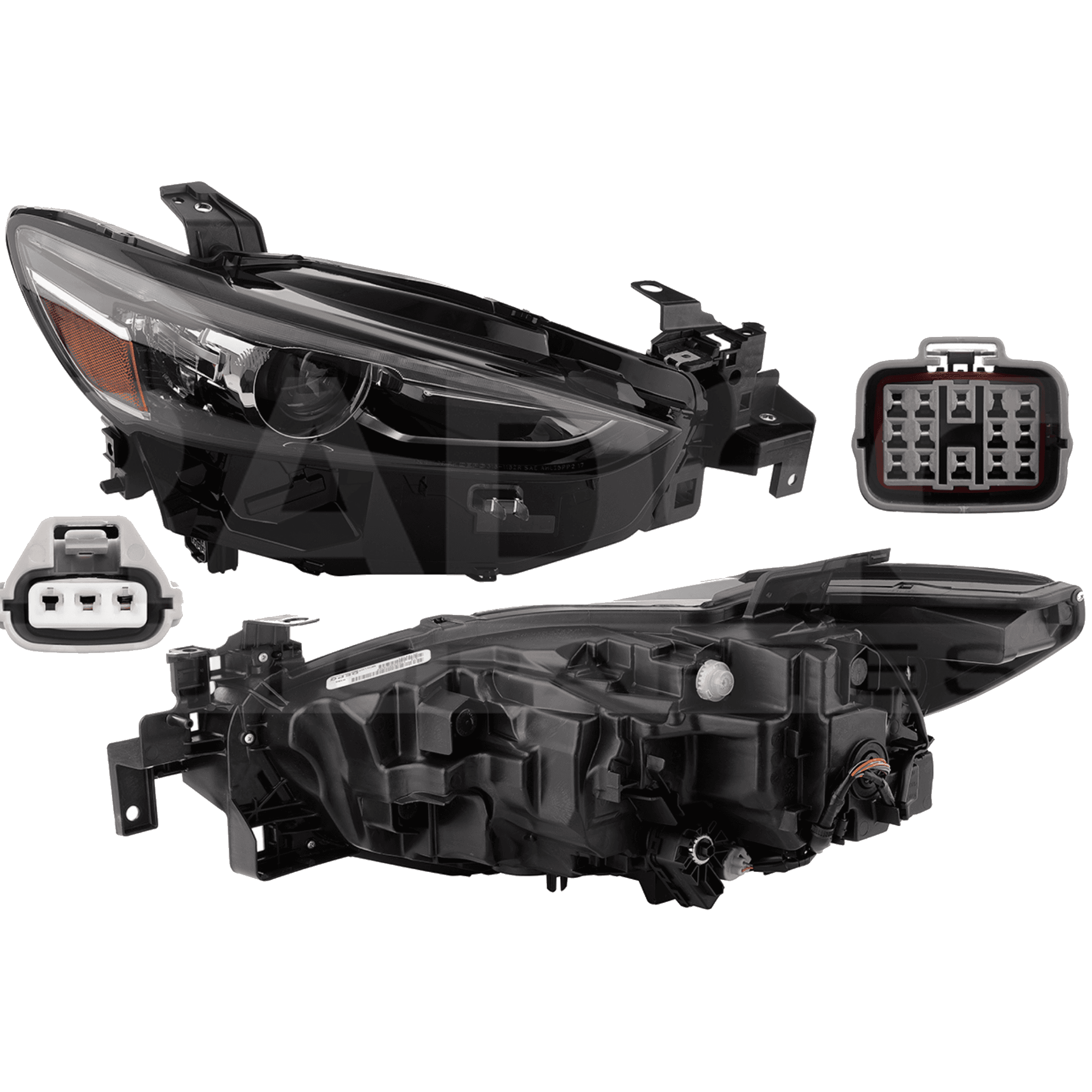 Faro Derecho Mazda 6 I Sport 2019-2021 Con Funcion De Luces Adaptativas Con Leds Depo