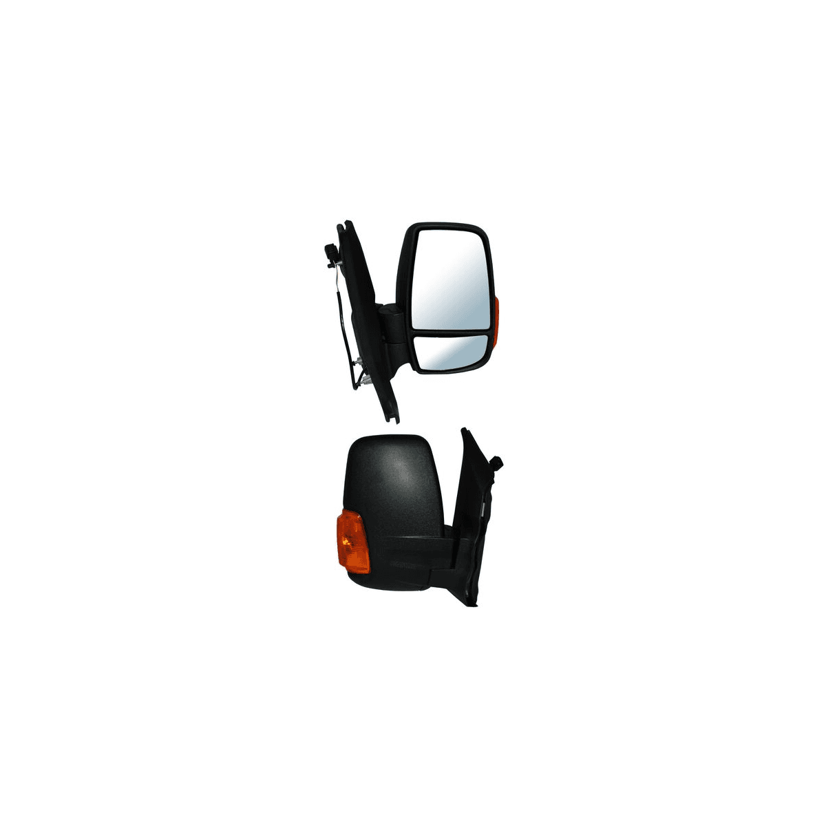 Espejo Ford Transit Van/ Chasis/ Pasajeros 2015-2017 Sin Control Con Direccional Ambar Chino 2 Pines Derecho