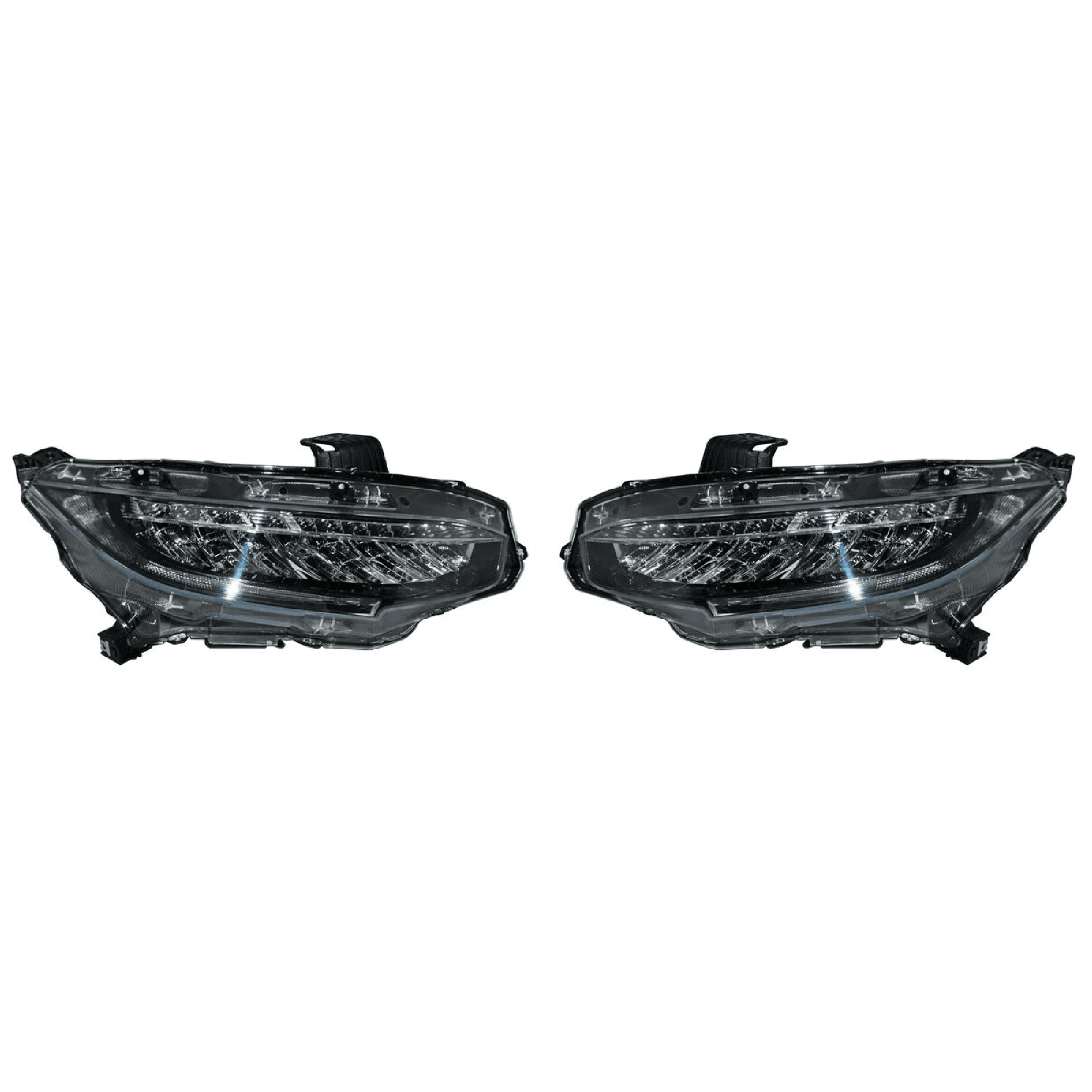 Par Faros Honda Civic 2017-2018 Sedan Leds