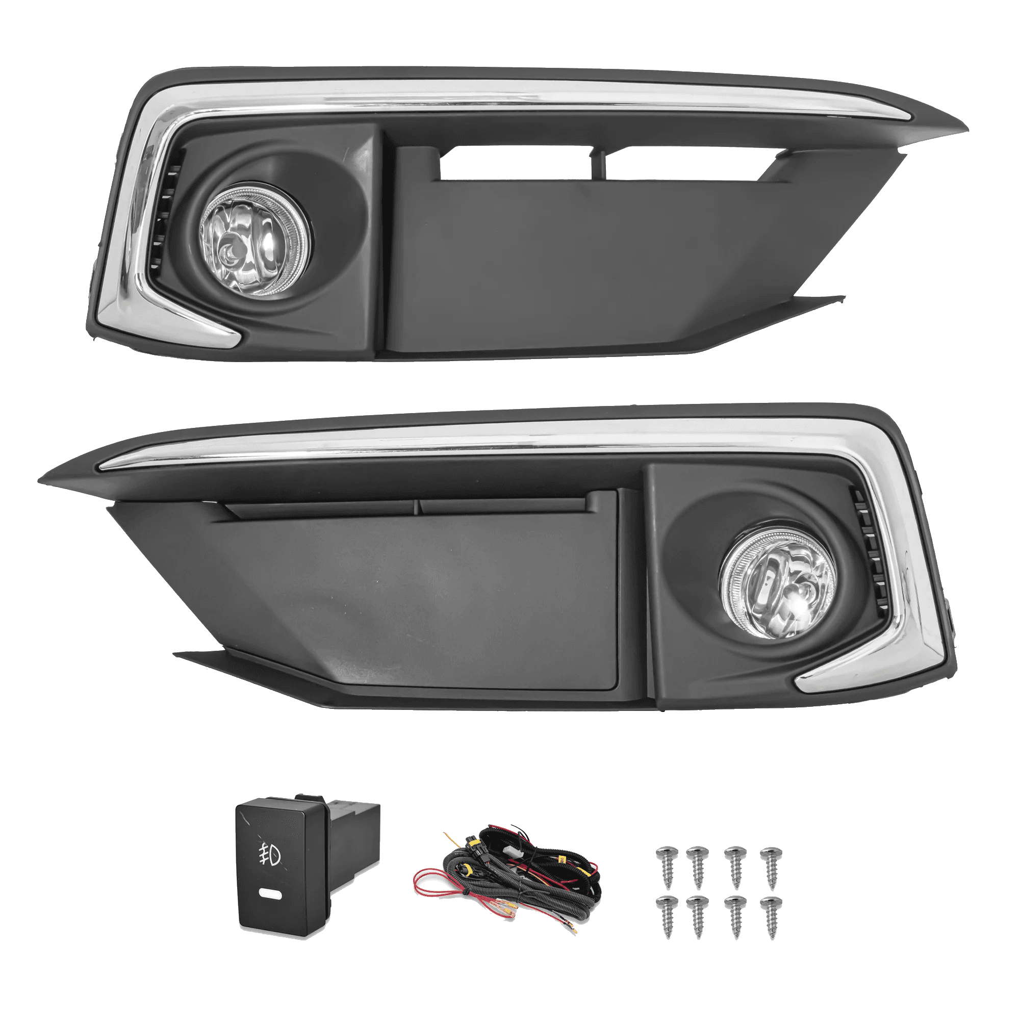 Kit faros niebla Honda Civic 2019-2021 4puertas con arnes switch oem y focos