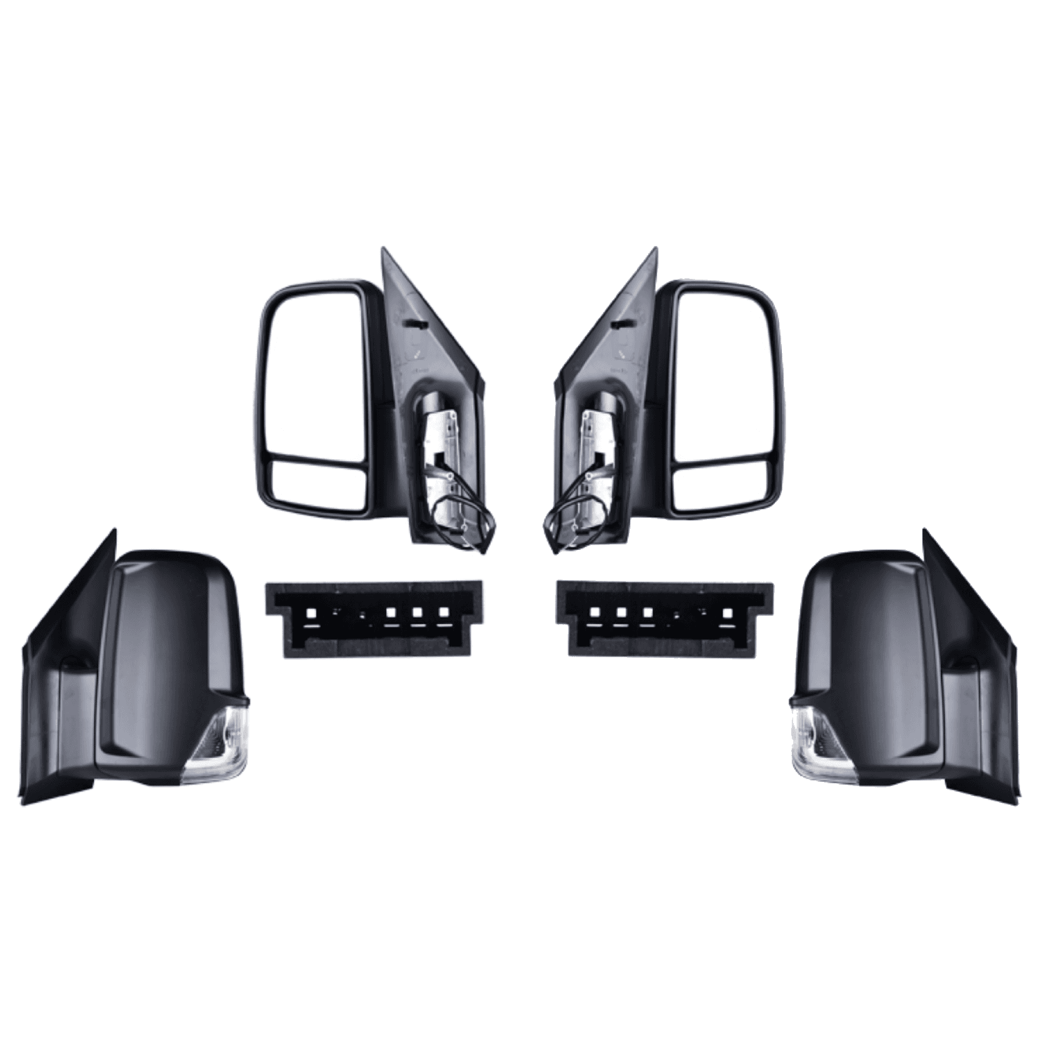 Par Espejos Negro Mercedes Benz Sprinter 2007-2013 / Volkswagen Crafter 2010-2016