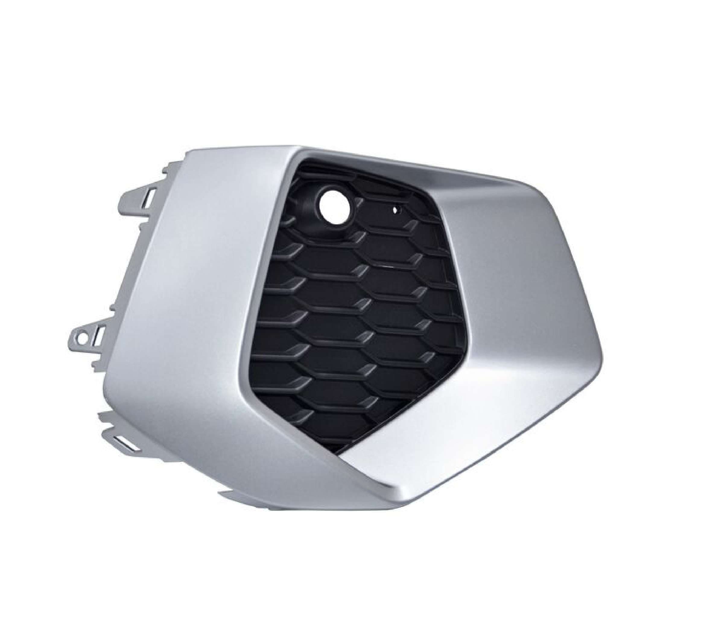 Parrilla Audi A3 2022-2025 Sin Faro Niebla Con Hoyo Para Sensor Filo Plata Derecha