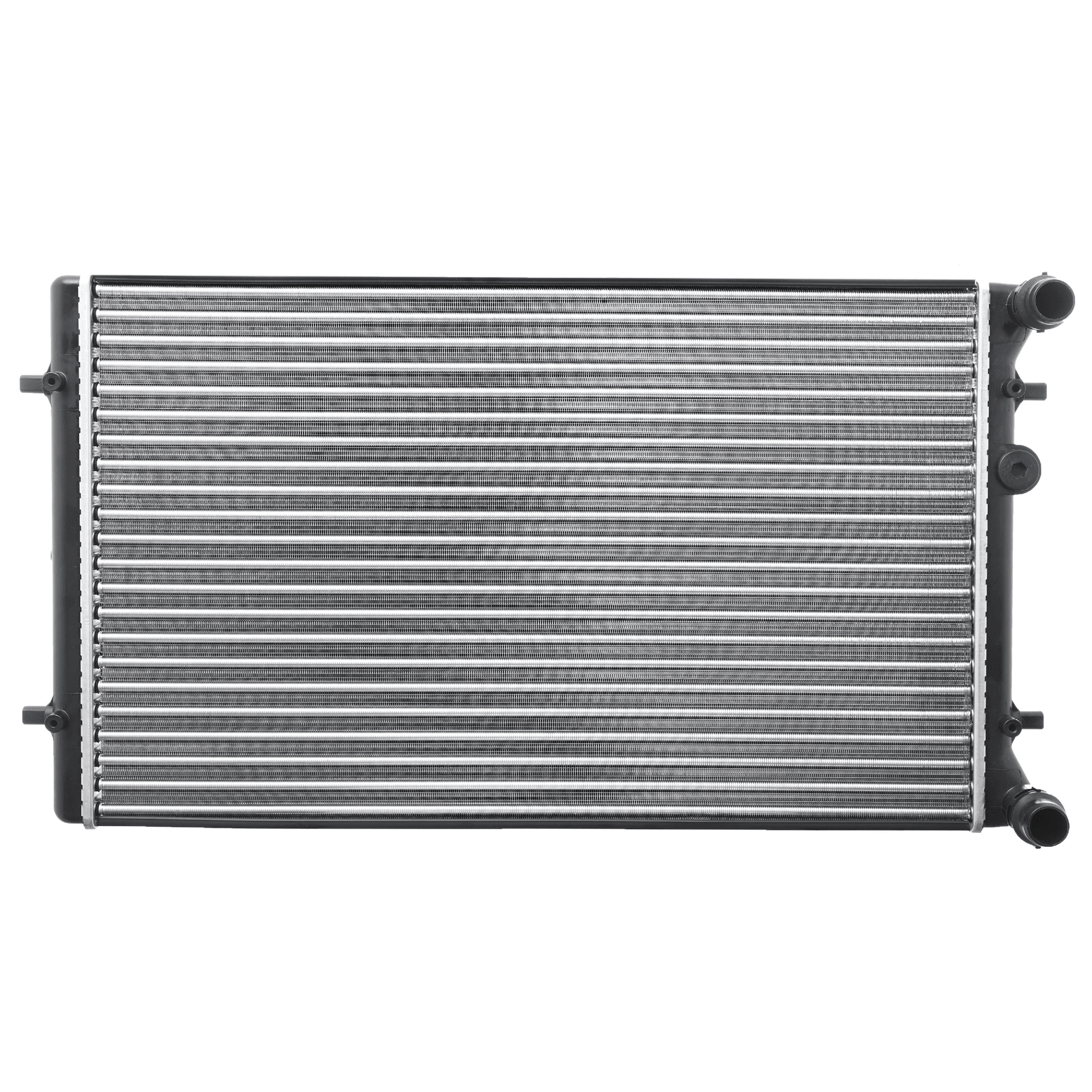Radiador Audi A3 1999-2012 / Tt 2000-2006 / Seat Freetrack 2011-2013 / Leon 2001-2012 / Toledo 2001-2006 / Volkswagen Bora 2005-2007 / Golf 1998-2010 / Jetta 1999-2015 / Passat 2006-2009 Standard