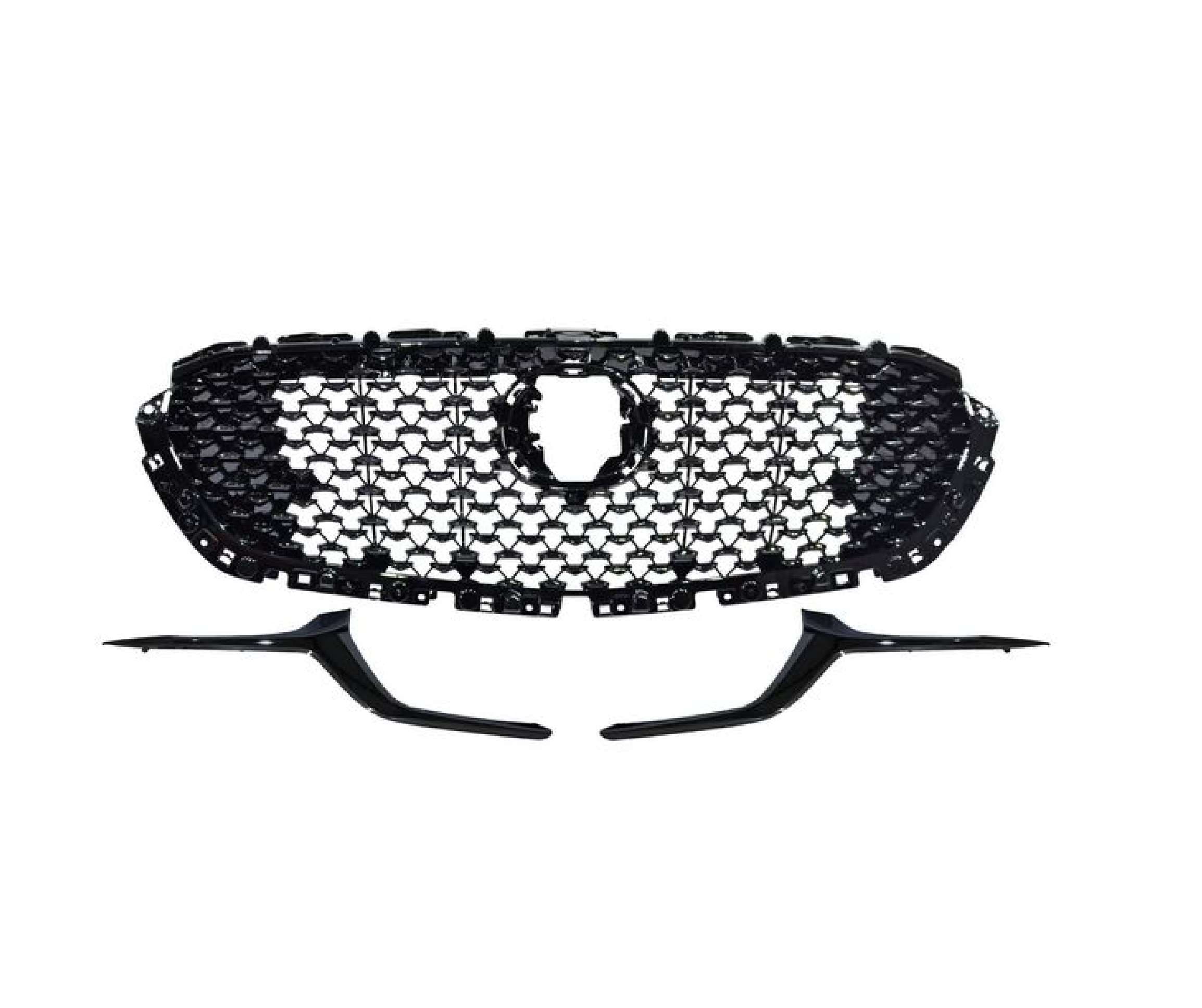 Parrilla Mazda Cx30 2020-2026 Con Moldura Negra Sin Hoyo Para Sensor