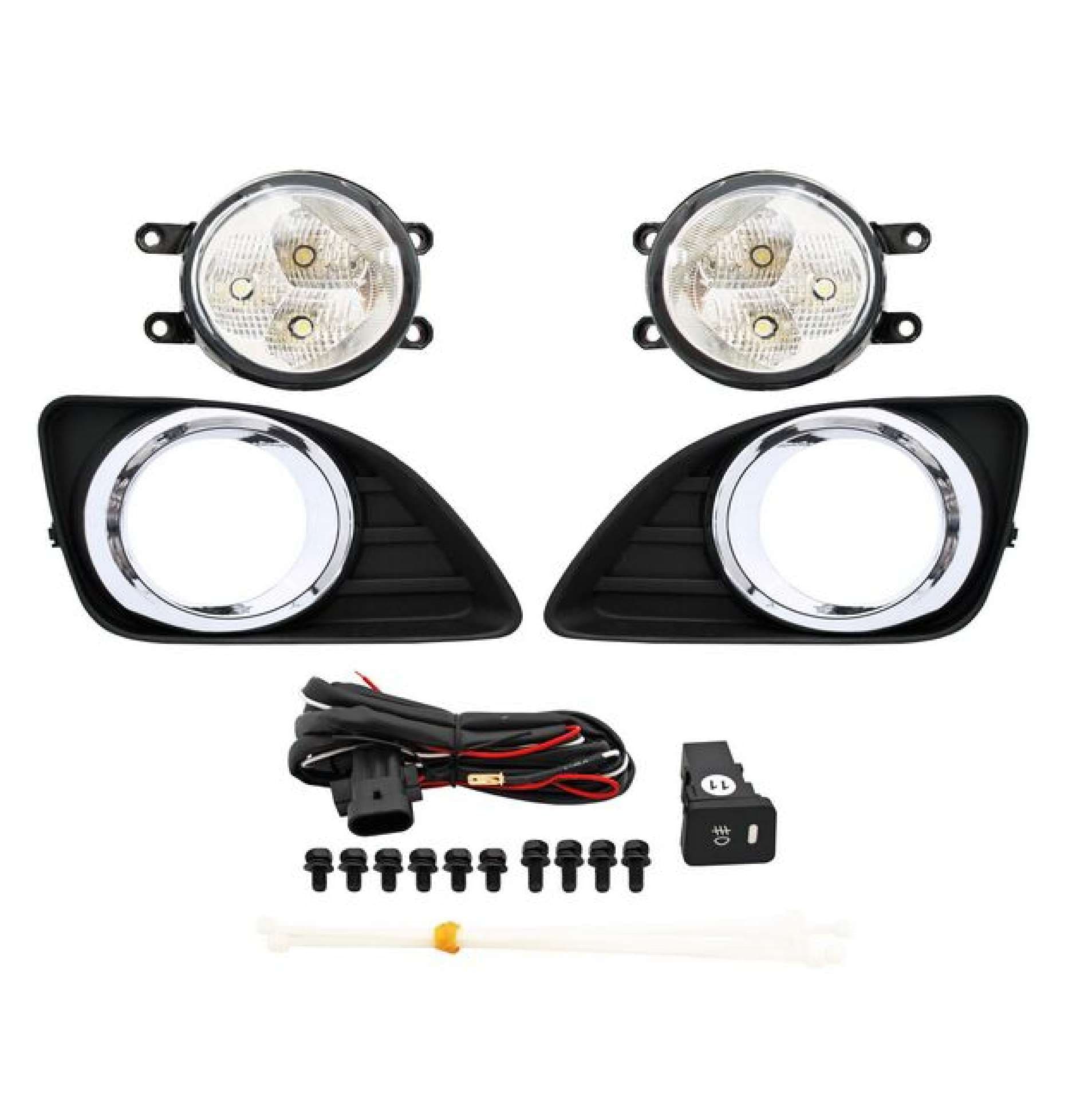 Faro Niebla Toyota Camry 2010-2011 Leds Con Parrilla Juego