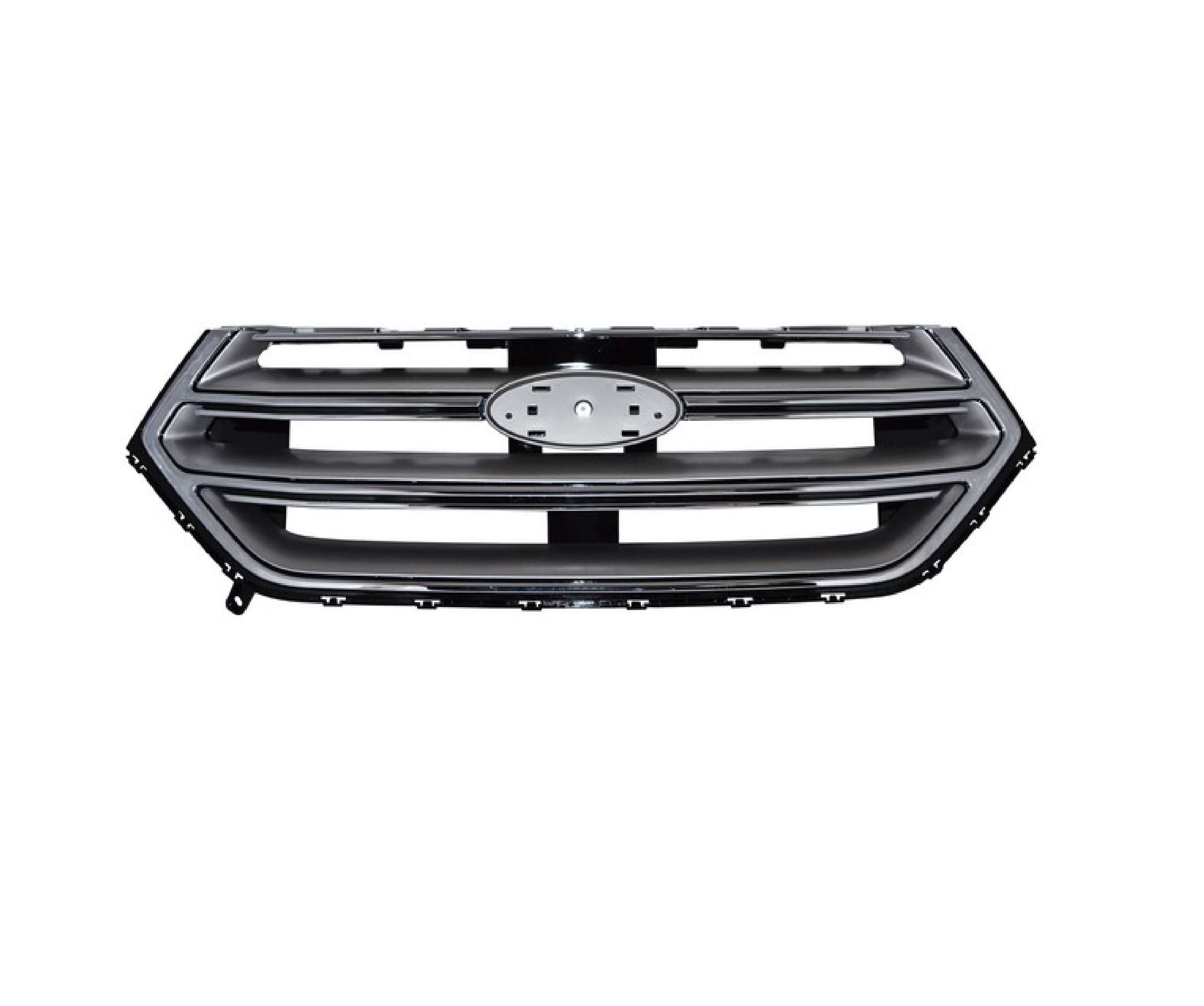 Parrilla Ford Edge 2015-2018 Gris Gris Fondo Cromado Sin Hoyo Para Camara