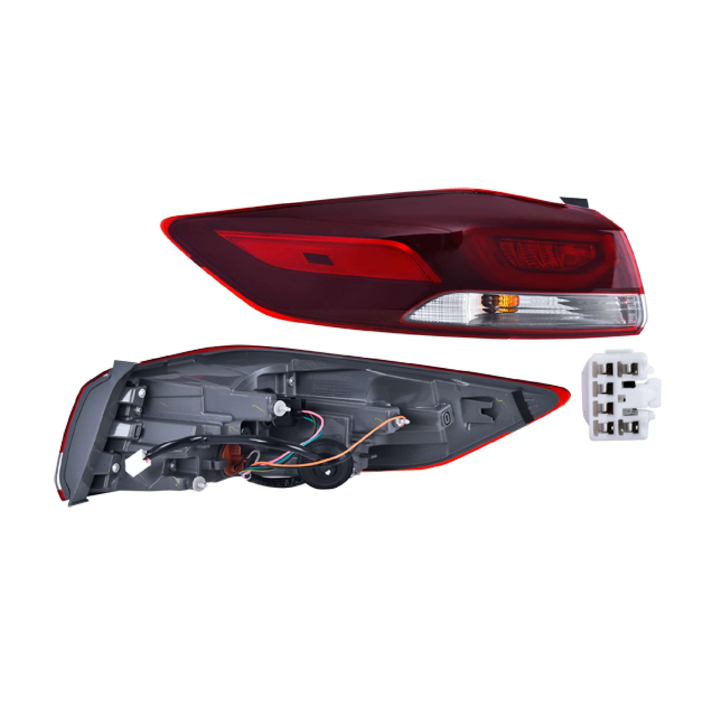 Calavera Exterior Led P/Hyundai Elantra 2017-2018 Depo Izquierda